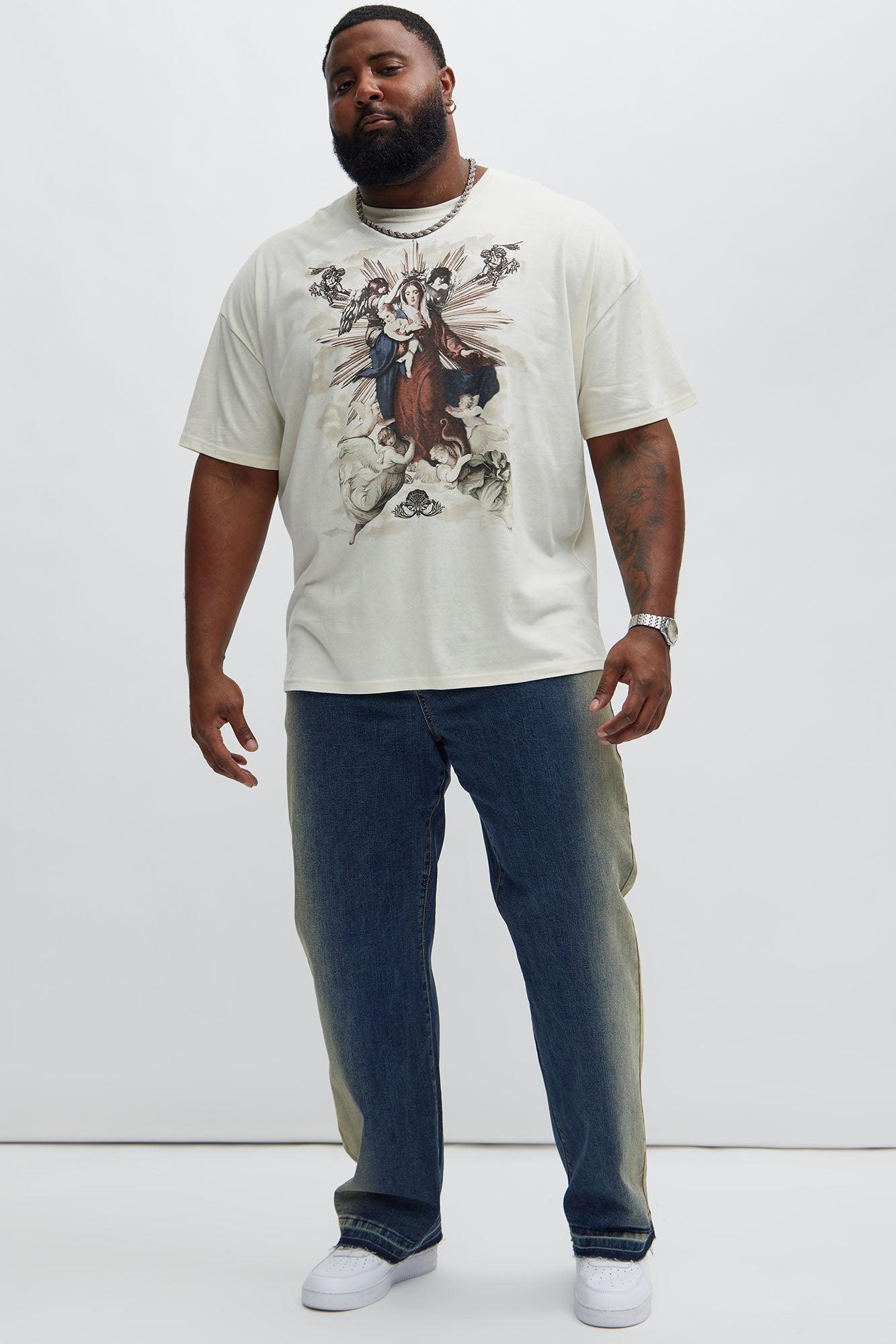 Blessed Bouquet Oversized Short Sleeve Tee - Sand Product Image