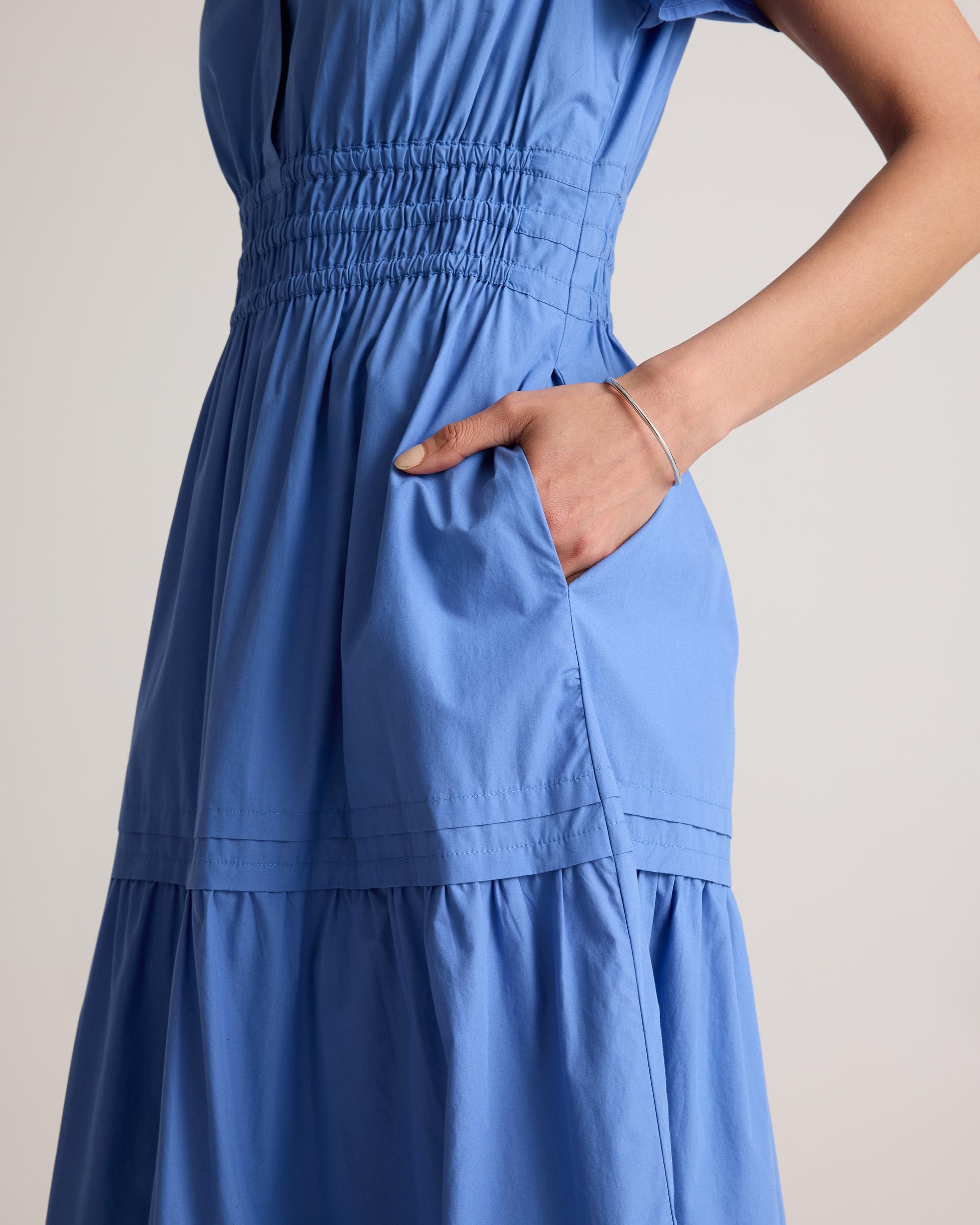 Quince | Women's Poplin Tiered Maxi Dress Size XS, Cotton Product Image