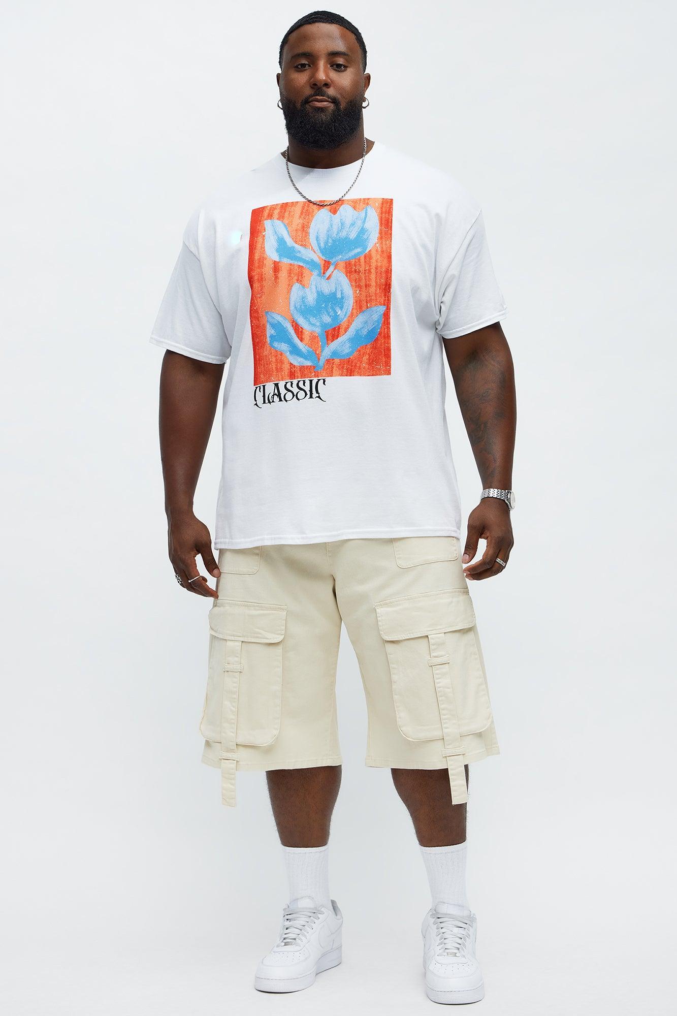Classic Flowers Short Sleeve Tee - White Product Image