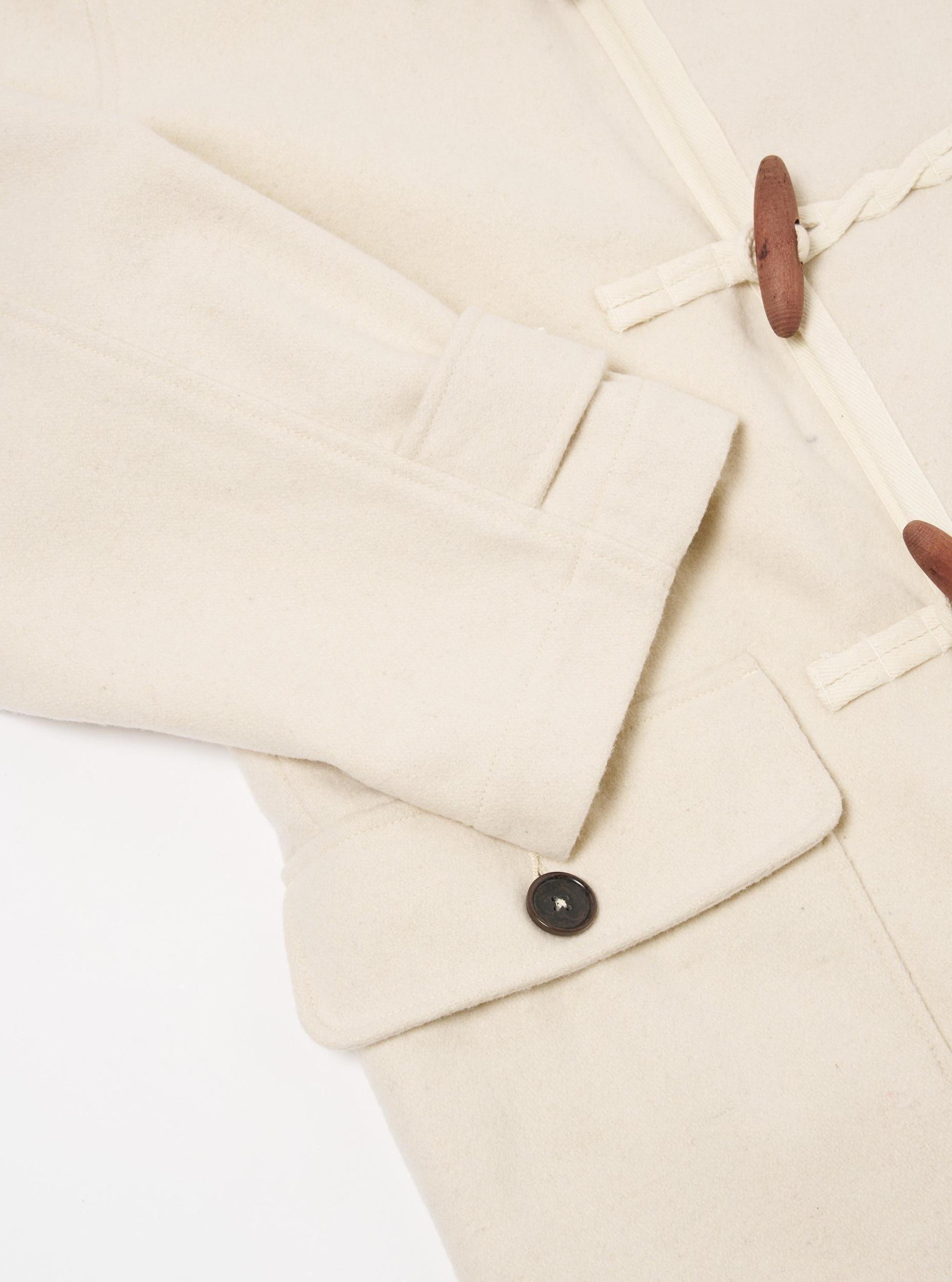 Universal Works Military Duffle Coat in Ecru Marl Mowbray Product Image
