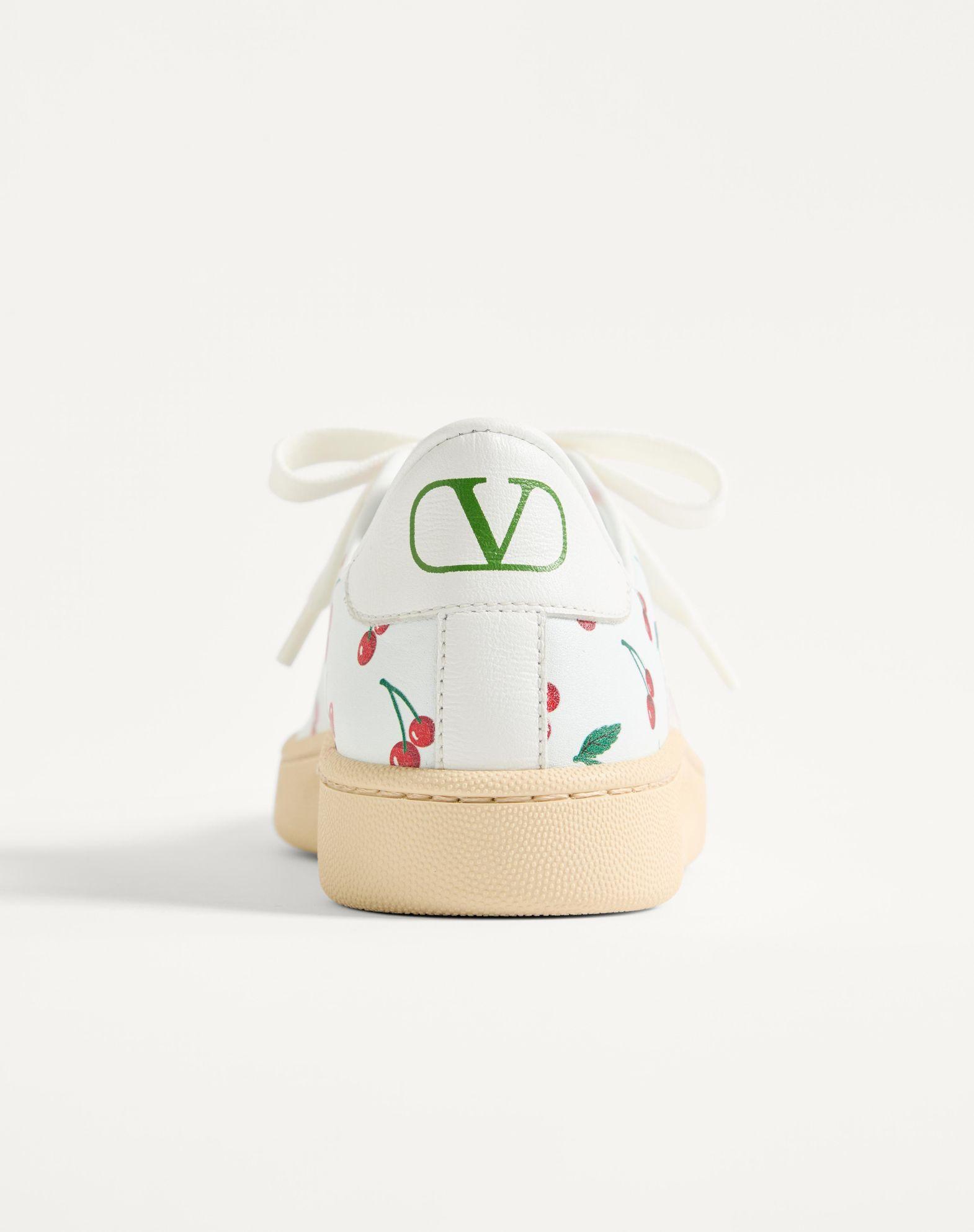 Royco Sneaker In Nappa Calfskin With Cherryfic Pattern Product Image