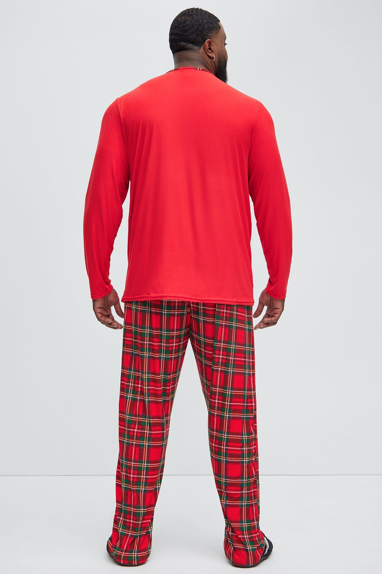 I Like Her Pa Rum Pum Holiday PJ Set - Red/combo Product Image