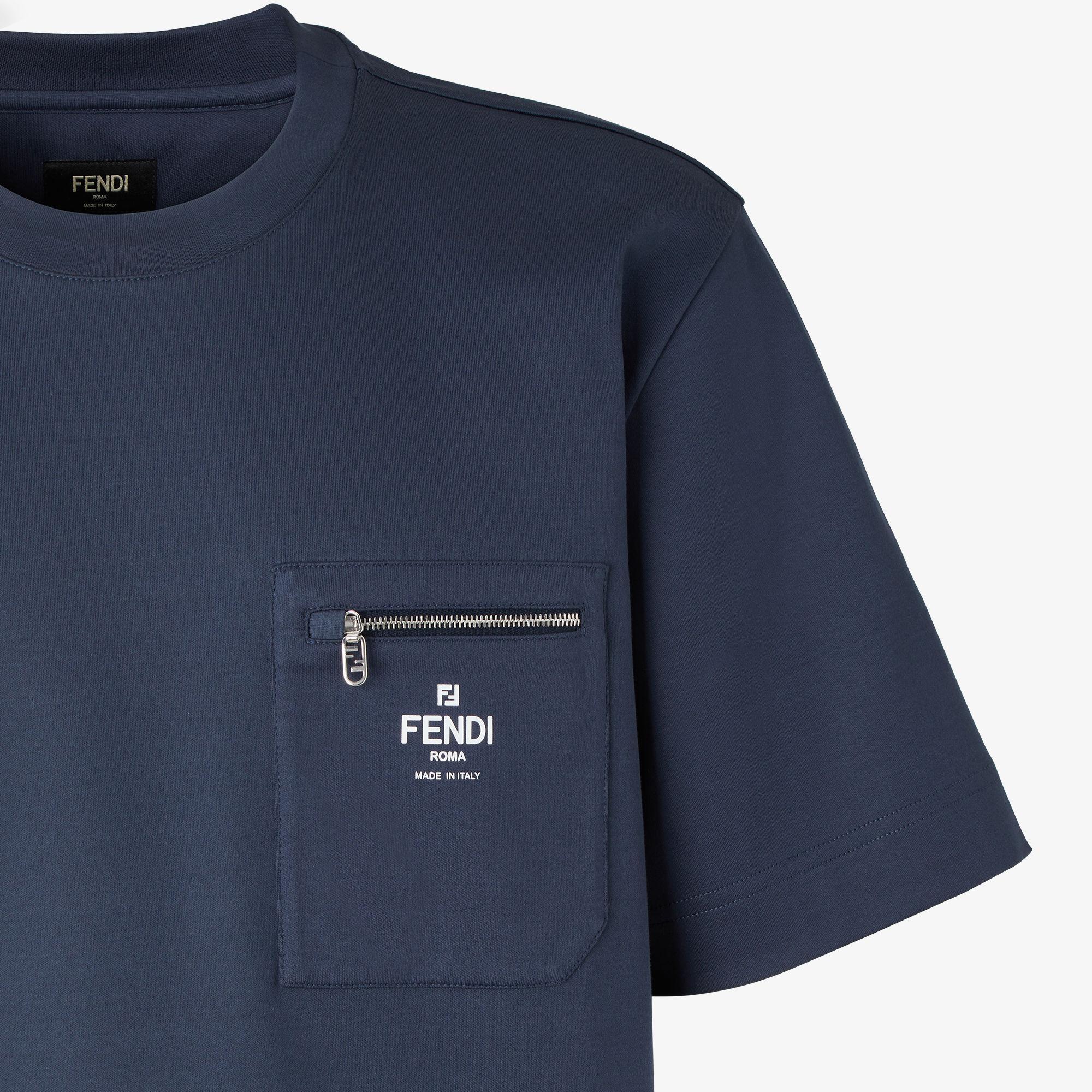 T-ShirtNavy blue cotton T-shirt Product Image