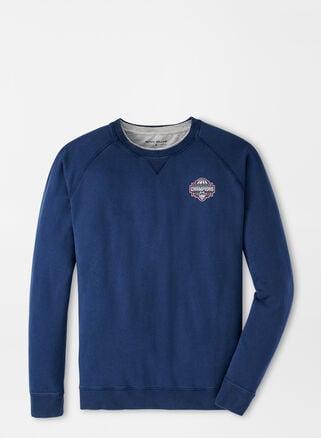 Peter Millar Mens UConn National Champion Lava Wash Crew | Color: Navy | Size: XL Product Image