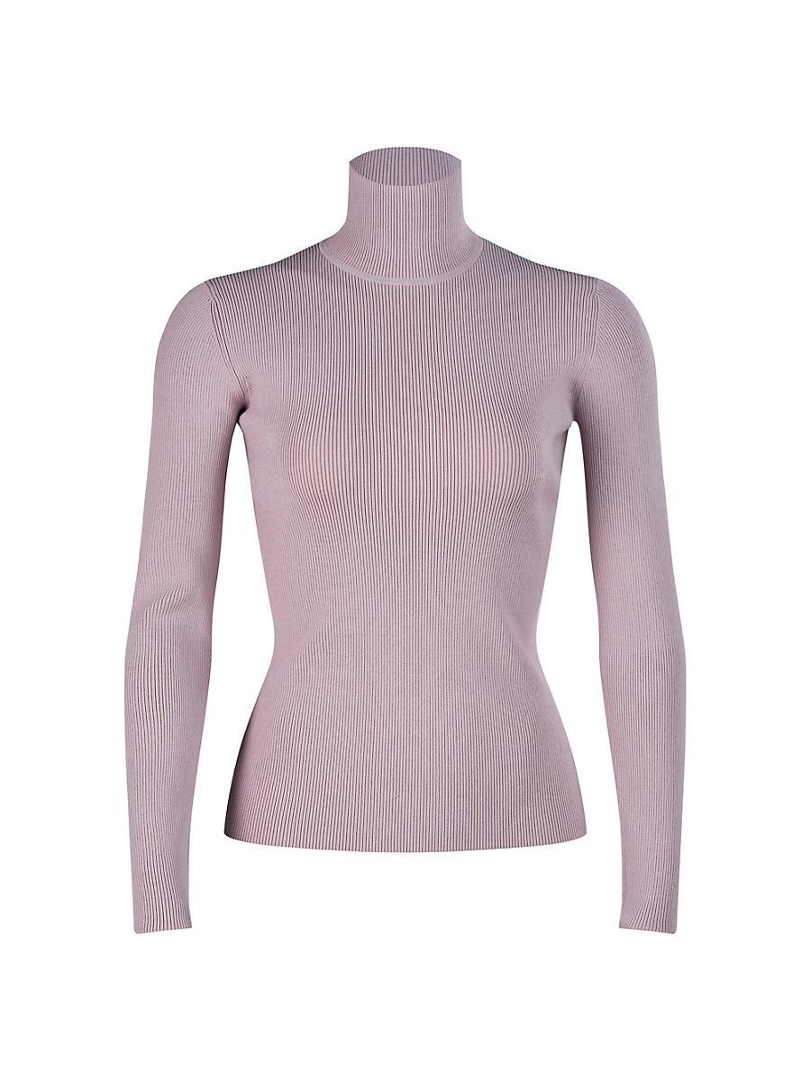 Womens Ty Rib-Knit Turtleneck Product Image