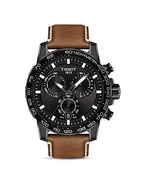 Tissot Supersport Black Leather Strap Chronograph Watch Product Image