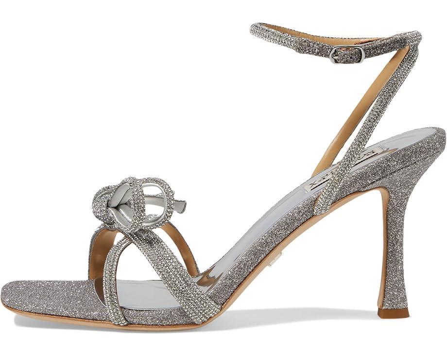 Allie Bow-Trim Satin Sandals Product Image