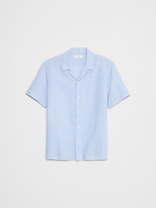 Linen-Blend Resort Shirt Product Image