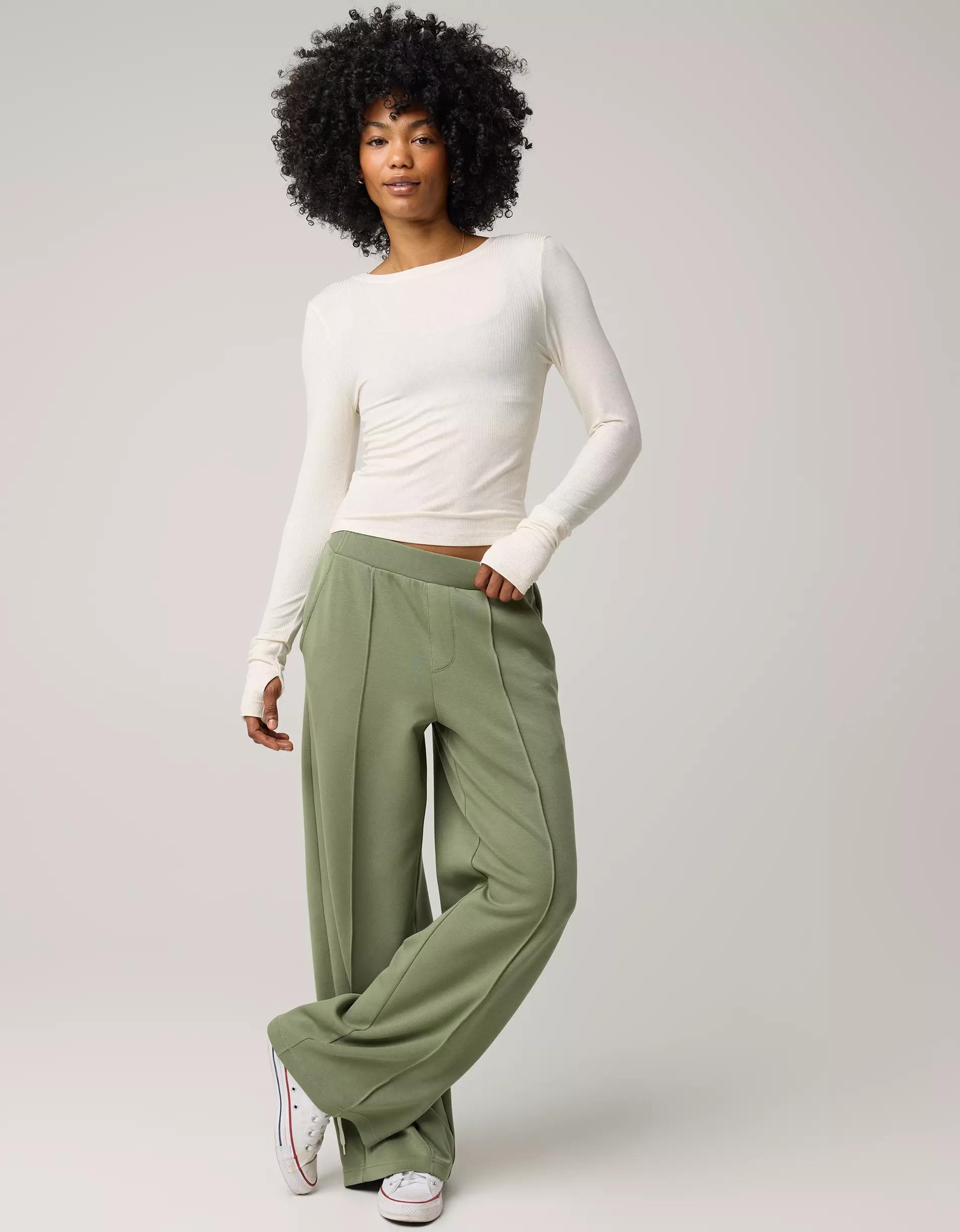 OFFLINE By Aerie Thumbs Up Ribbed Scoop Back T-Shirt Product Image