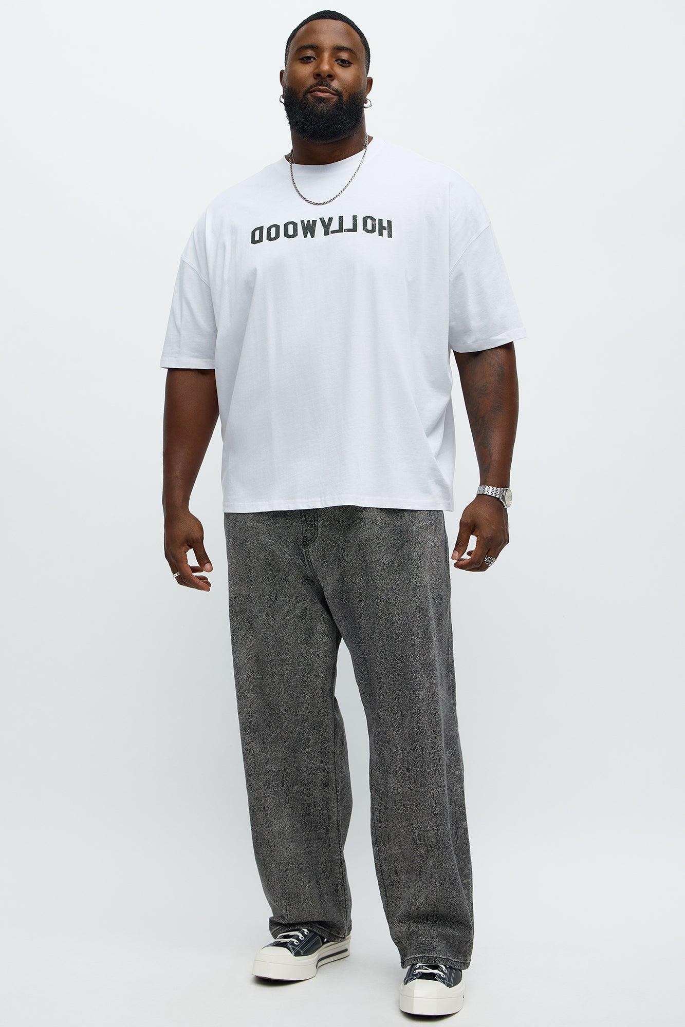 Hollyweird Sign Oversized Short Sleeve Tee - White Product Image