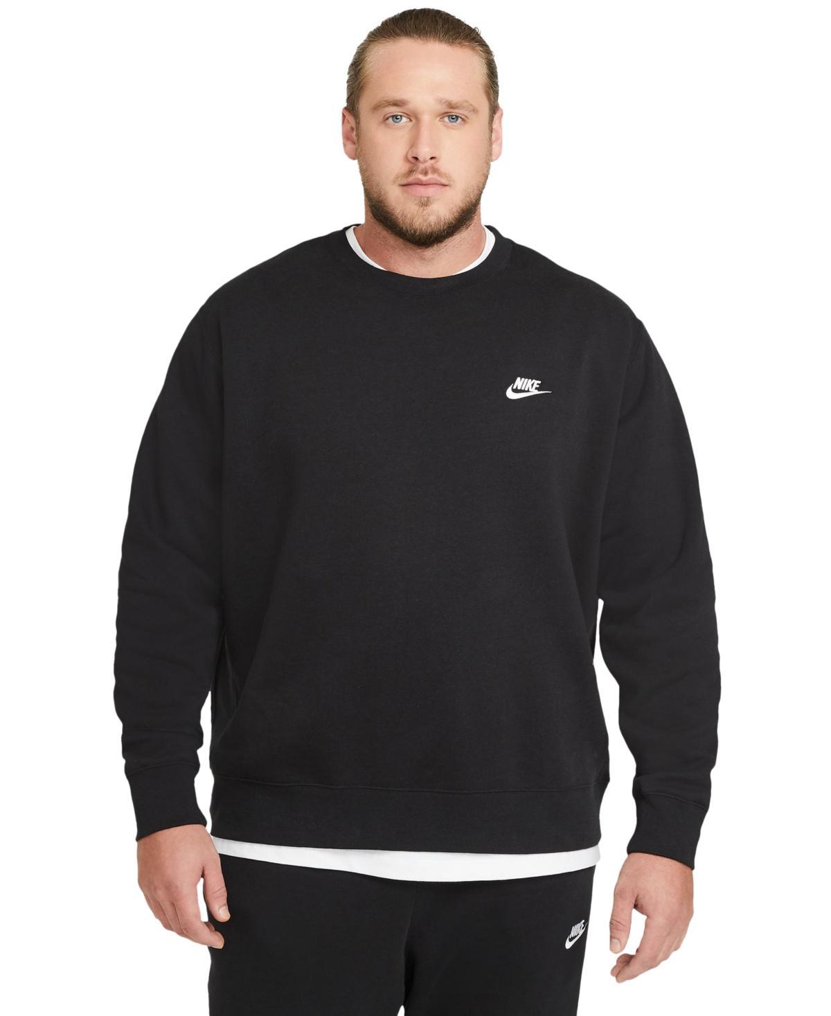 Nike Men's Club Crewneck Sweatshirt in Khaki/White at Nordstrom, Size Small Product Image