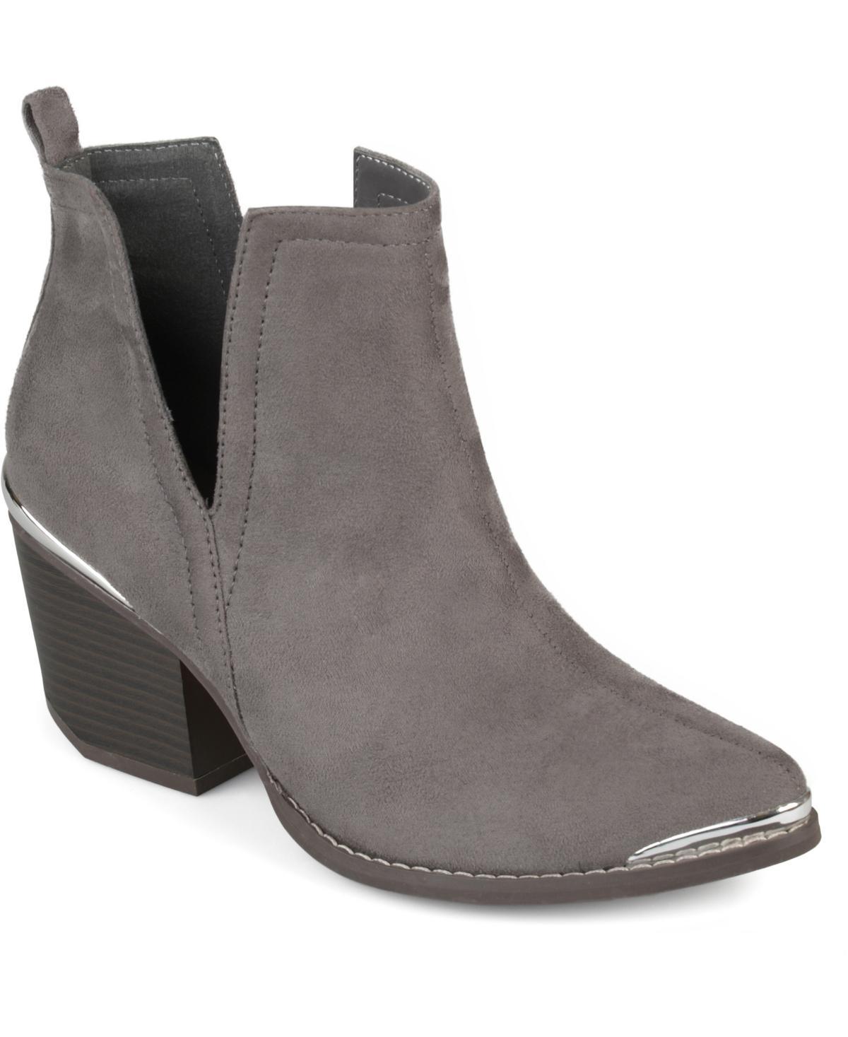 Journee Issla Women's Ankle Boots, Size: 7 Wide, Gray Product Image