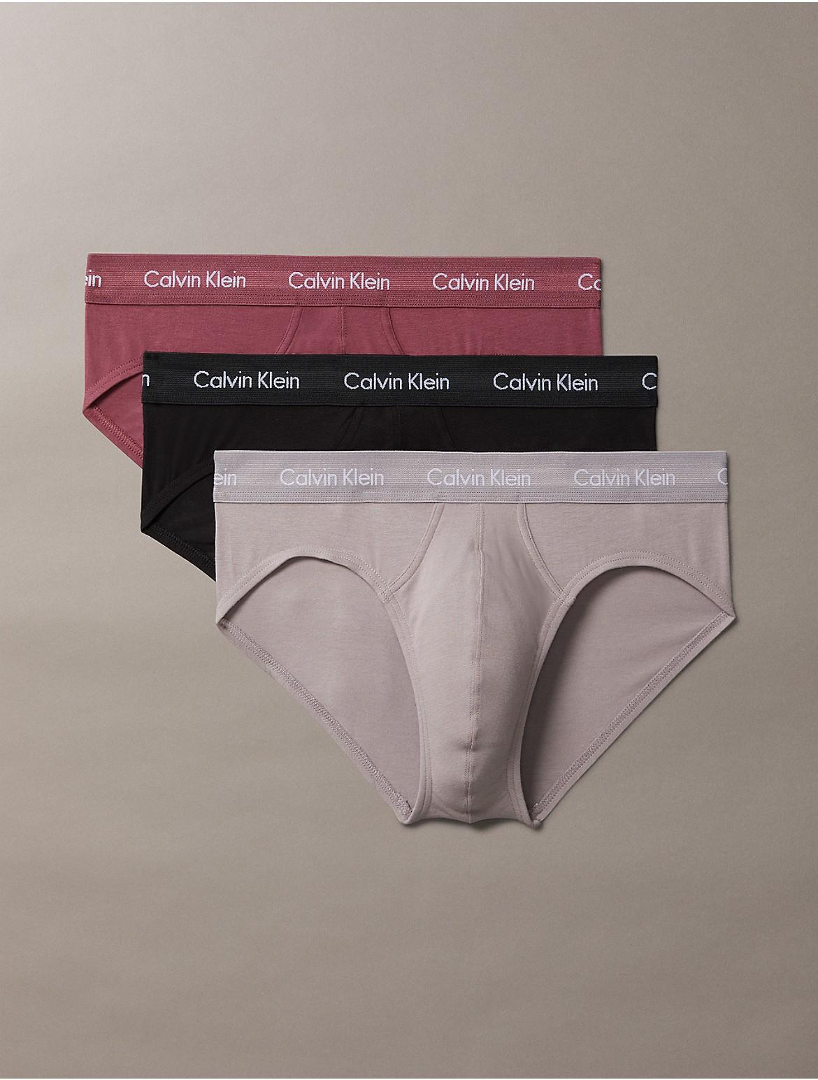 Calvin Klein Cotton Stretch Moisture Wicking Hip Briefs, Pack of 3 Product Image