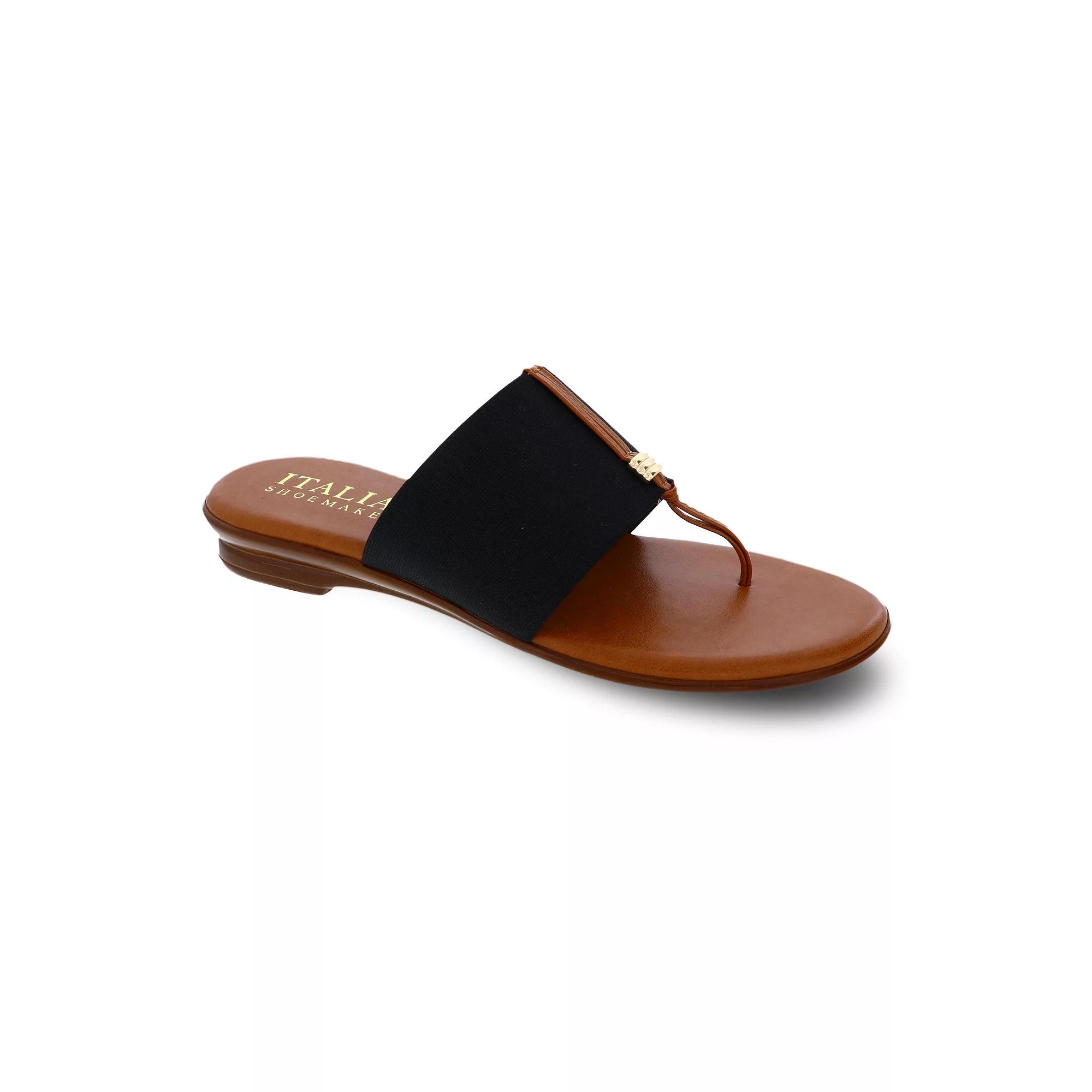 Italian Shoemakers Afia Women's Thong Sandals, Size: 7, Black Product Image