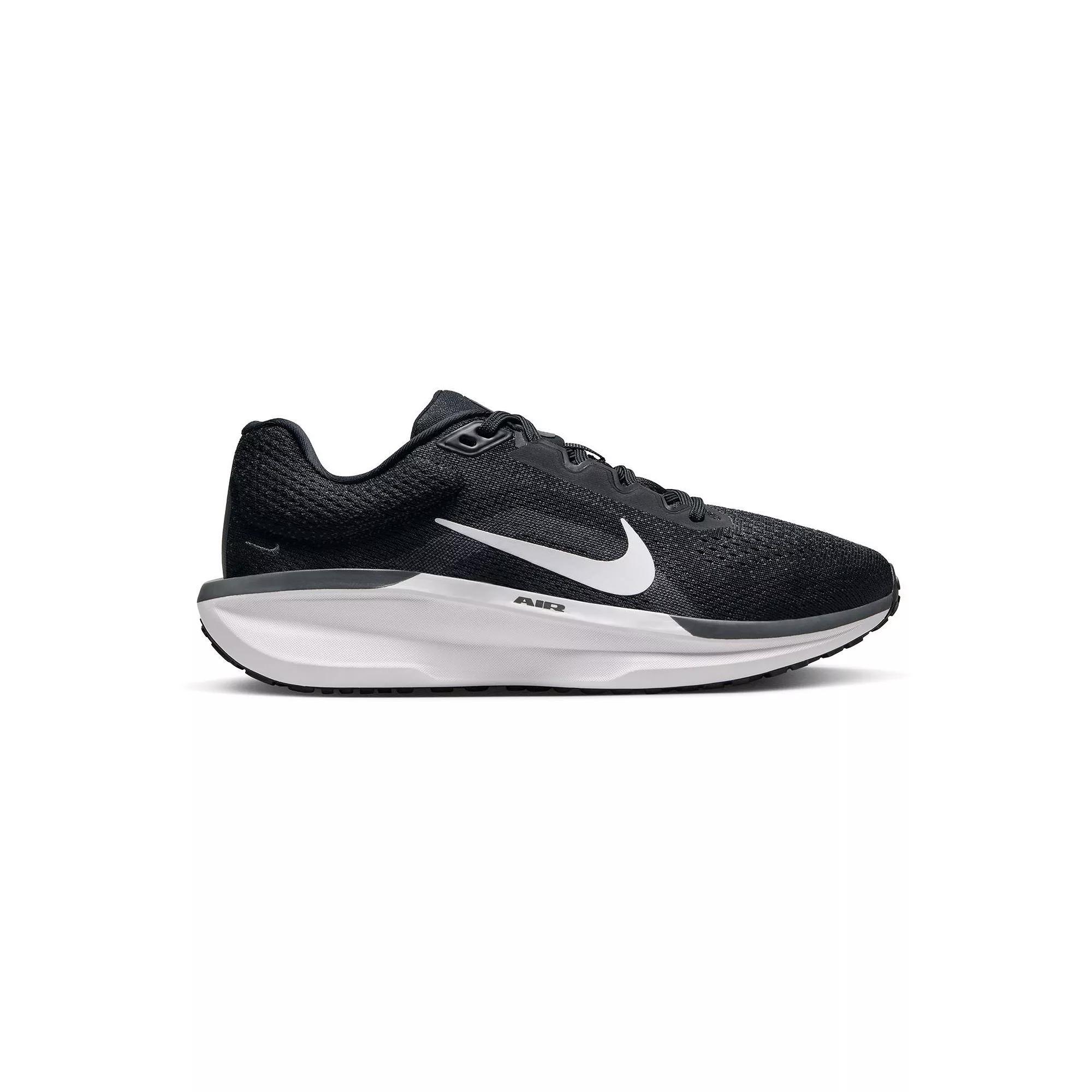 Nike Winflo 11 Women's Road Running Shoes, Size: 9, Black White Product Image