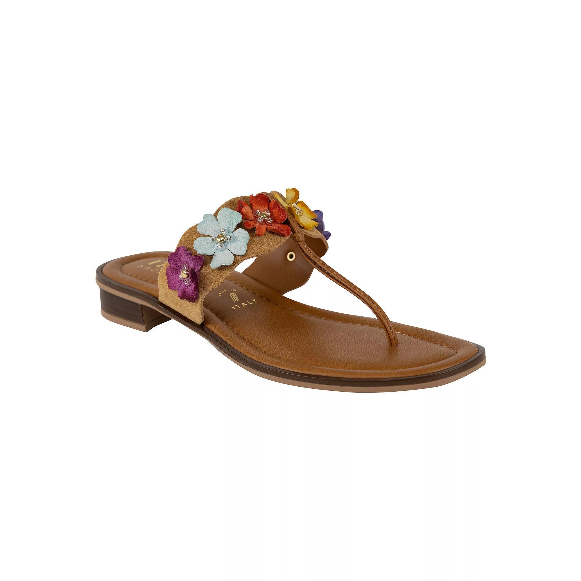 Italian Shoemakers Adara Women's Floral Sandals, Size: 11, Bright Team Product Image