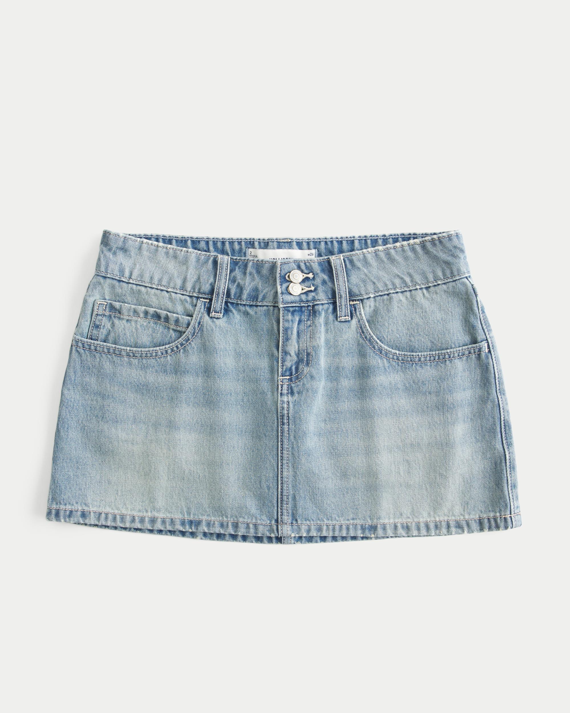 Low-Rise Shine Butterfly Twill Mini Skort Product Image