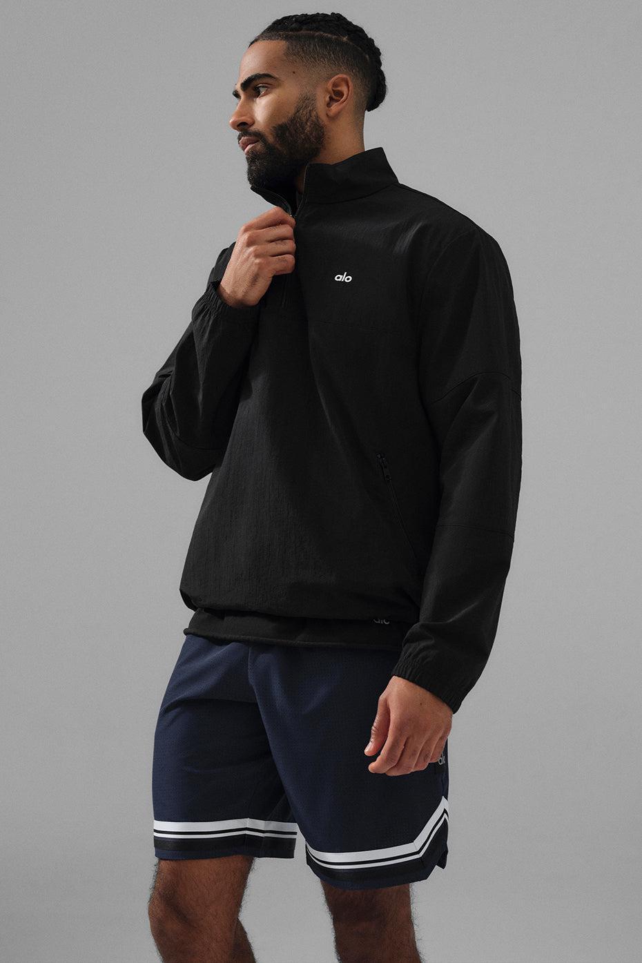 Lightweight Takeaway Track Pullover - Black Product Image