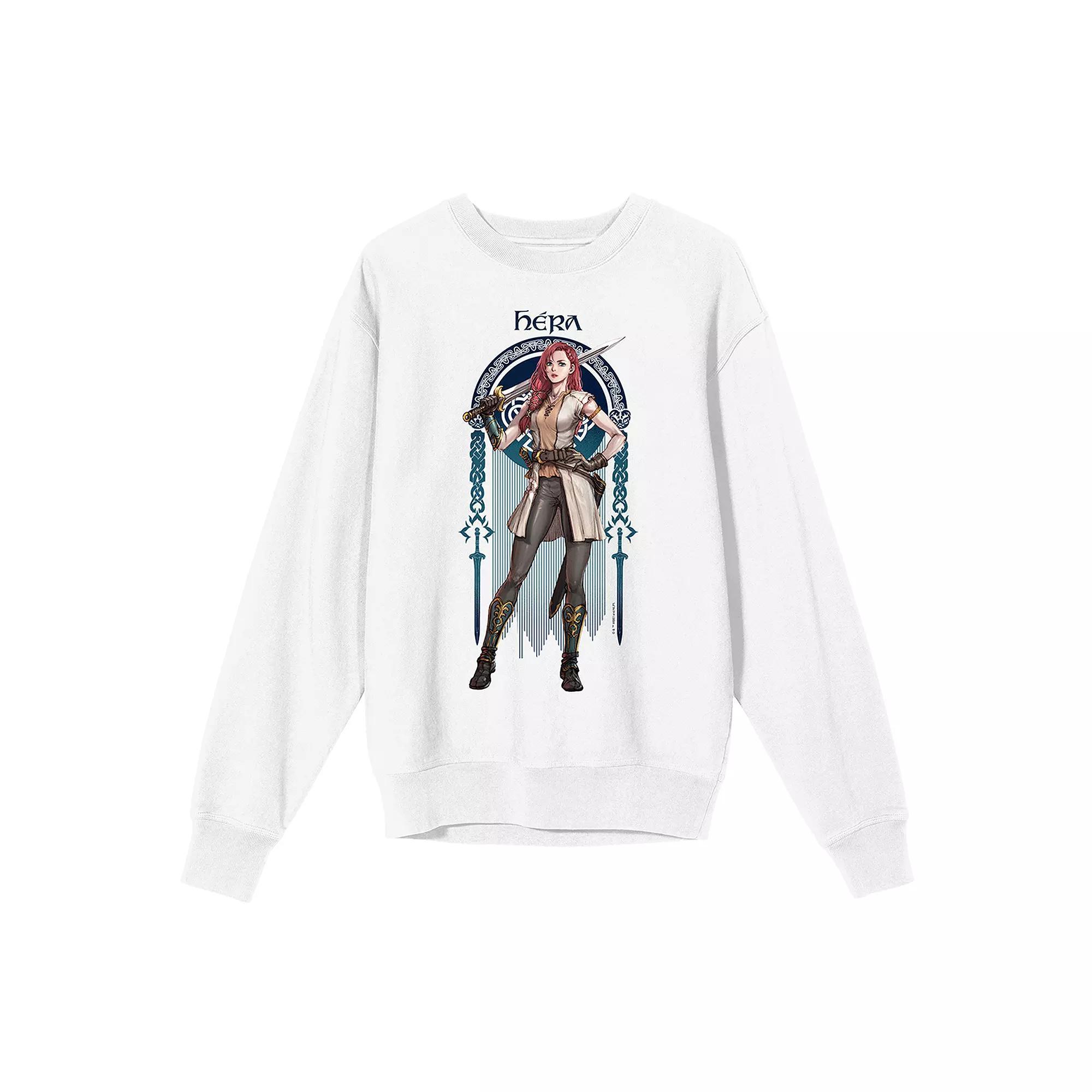 Men's Lord Of The Rings War Of The Rohirrim Long Sleeve Tee, Size: XL, White Product Image