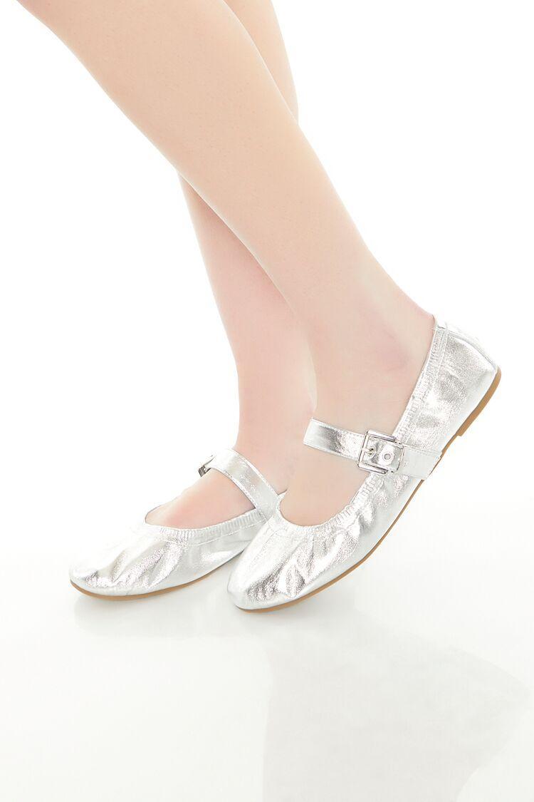 Metallic Mary Jane Ballet Flats | Forever 21 Product Image