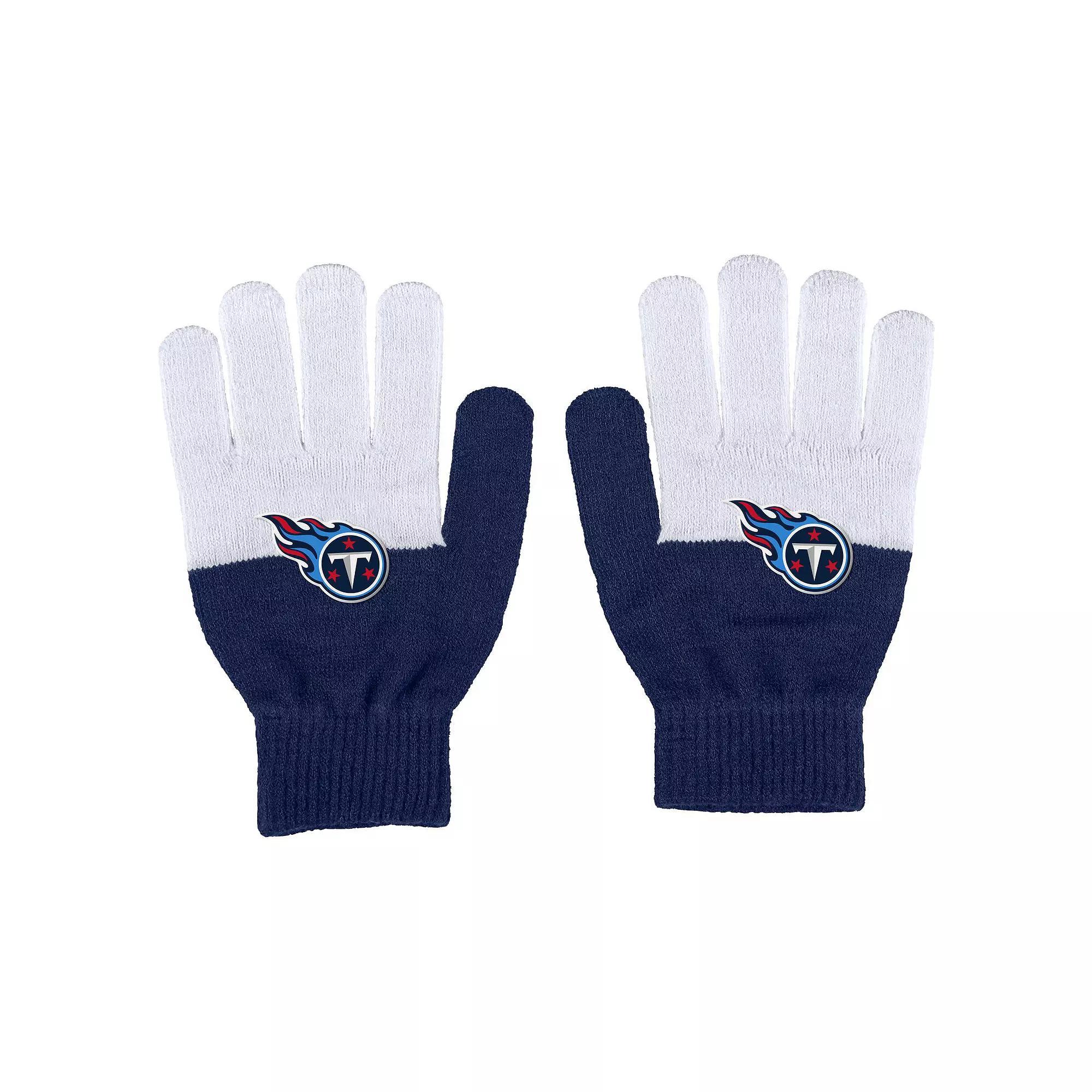 Women's WEAR by Erin Andrews Tennessee Titans Color-Block Gloves, Team Product Image