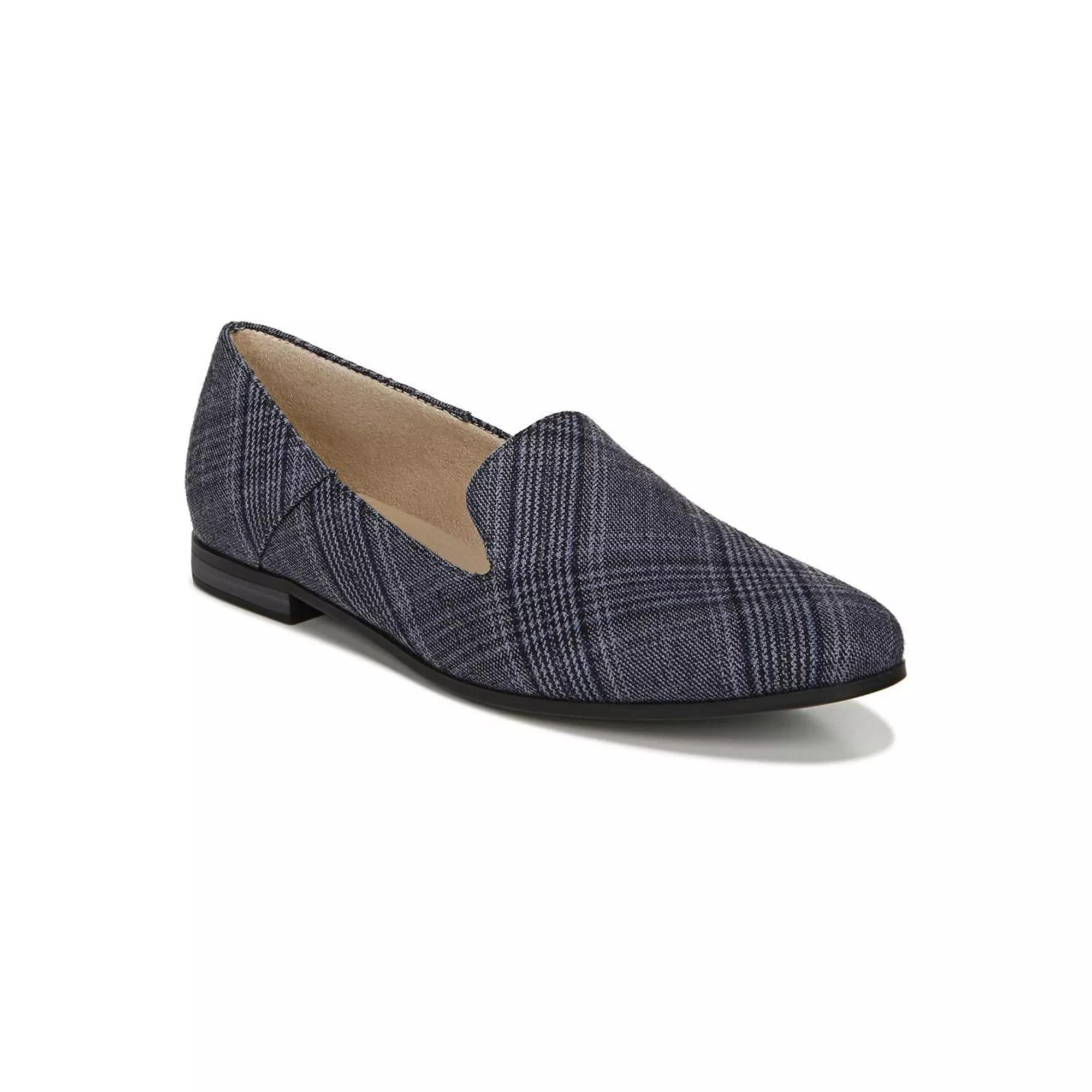 SOUL Naturalizer Janelle Womens Slip-on Flats Blue Plaid Product Image