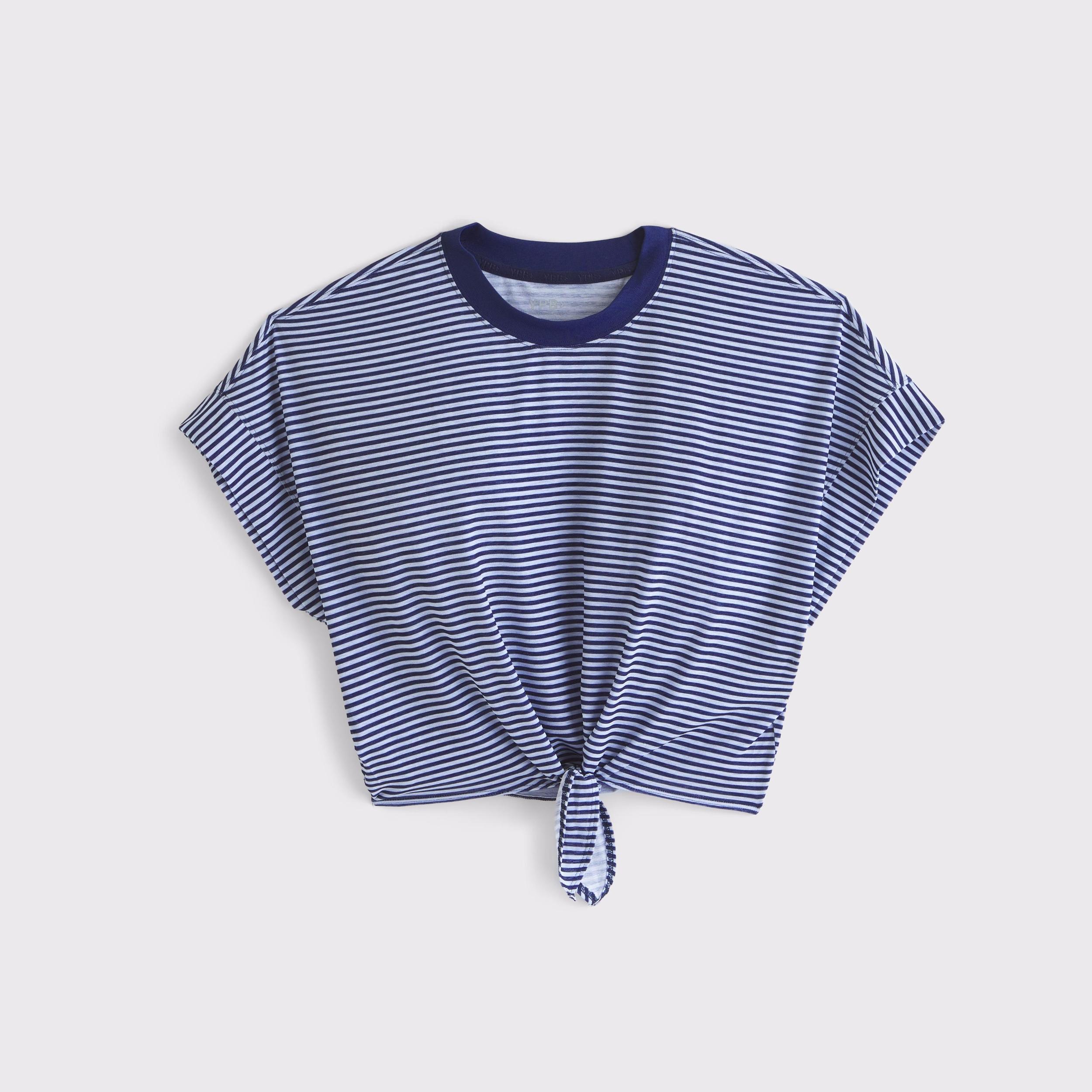 YPB Active Featherweight Tie-Front Tee Product Image