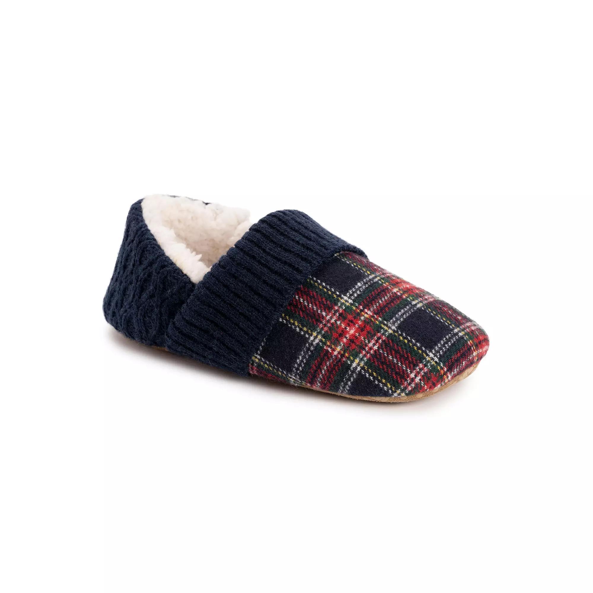 MUK LUKS Flannel Plaid Womens Slippers Product Image