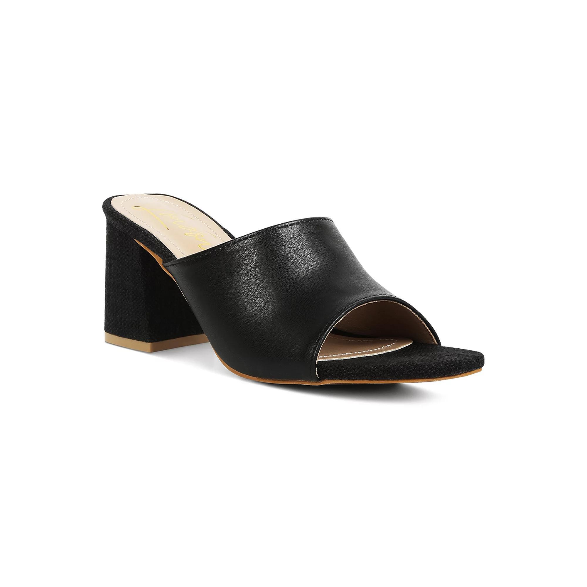 London Rag Block Heel Womens Slip On Sandals Product Image