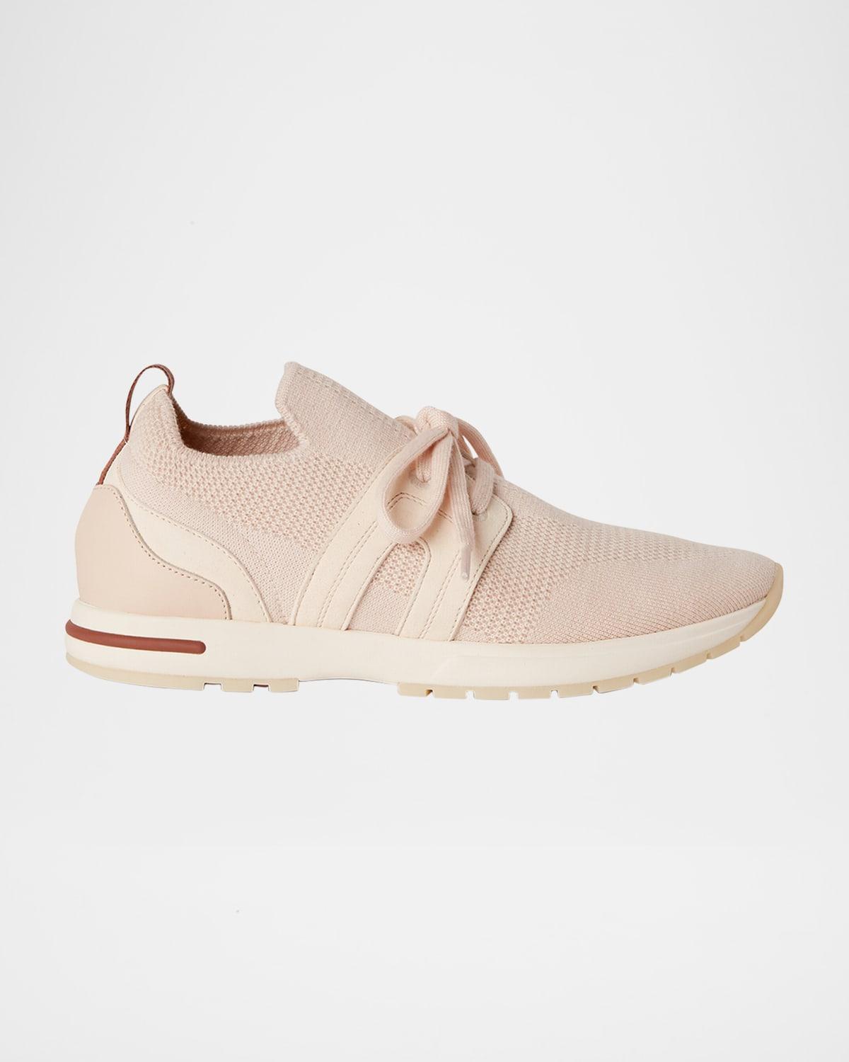 Knit Lace-Up Runner Sneakers Product Image
