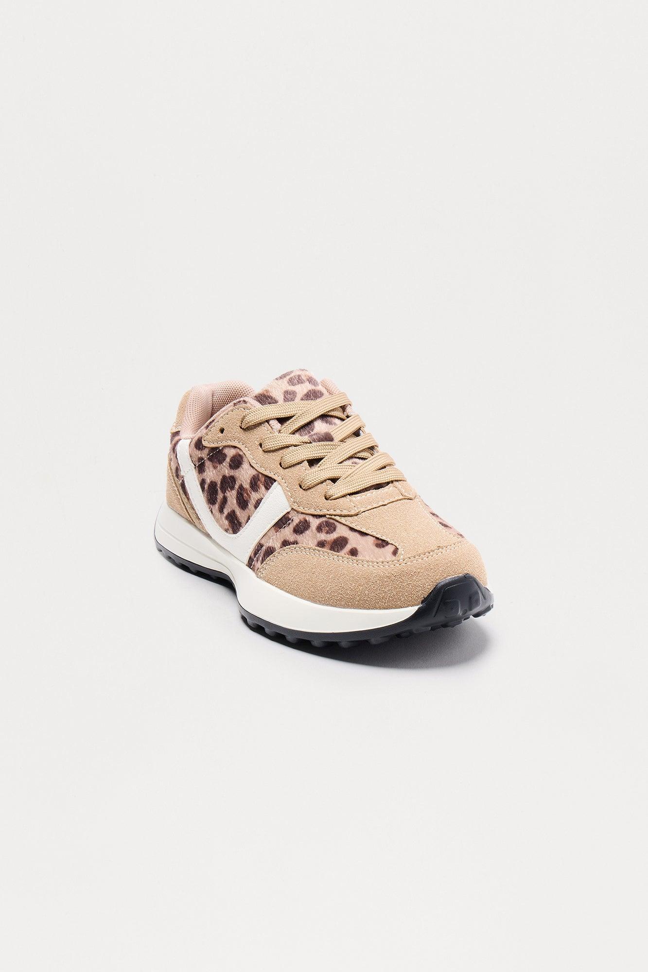 Bey Lace Up Sneakers - Leopard Product Image