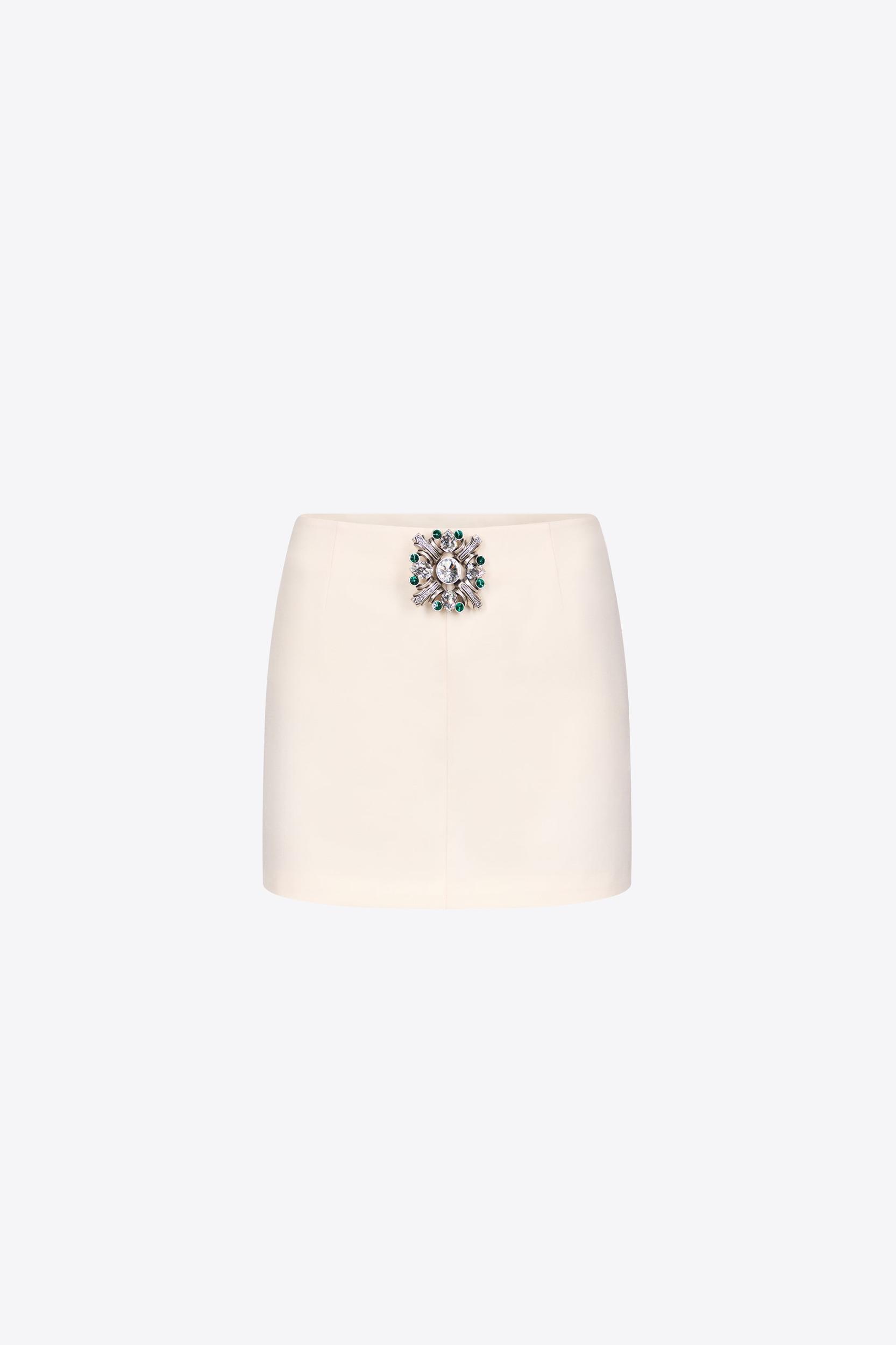 Crystal Brooch Cropped Cardigan Product Image