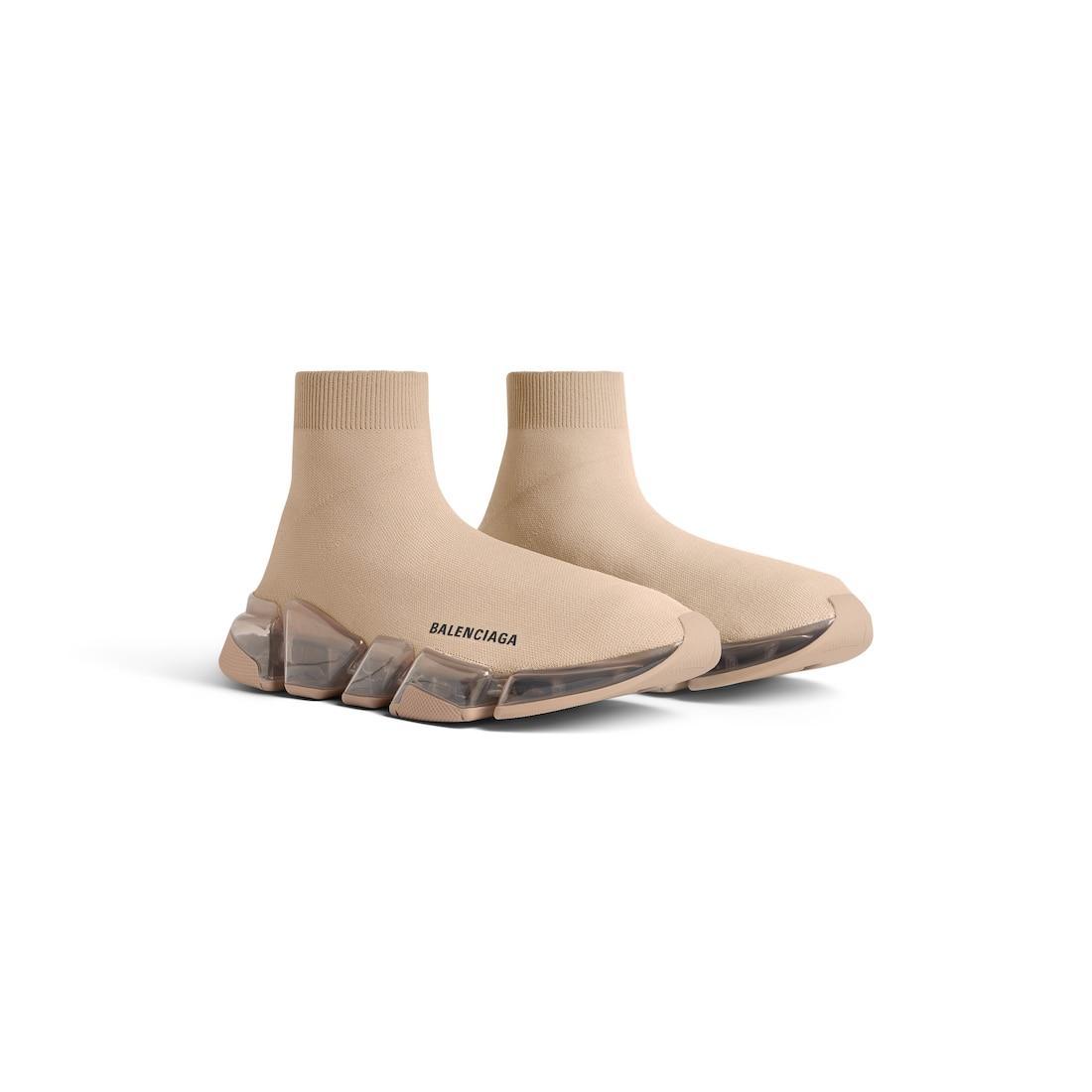Women's Speed 2.0 Full Clear Sole Recycled Knit Sneaker in Beige Product Image