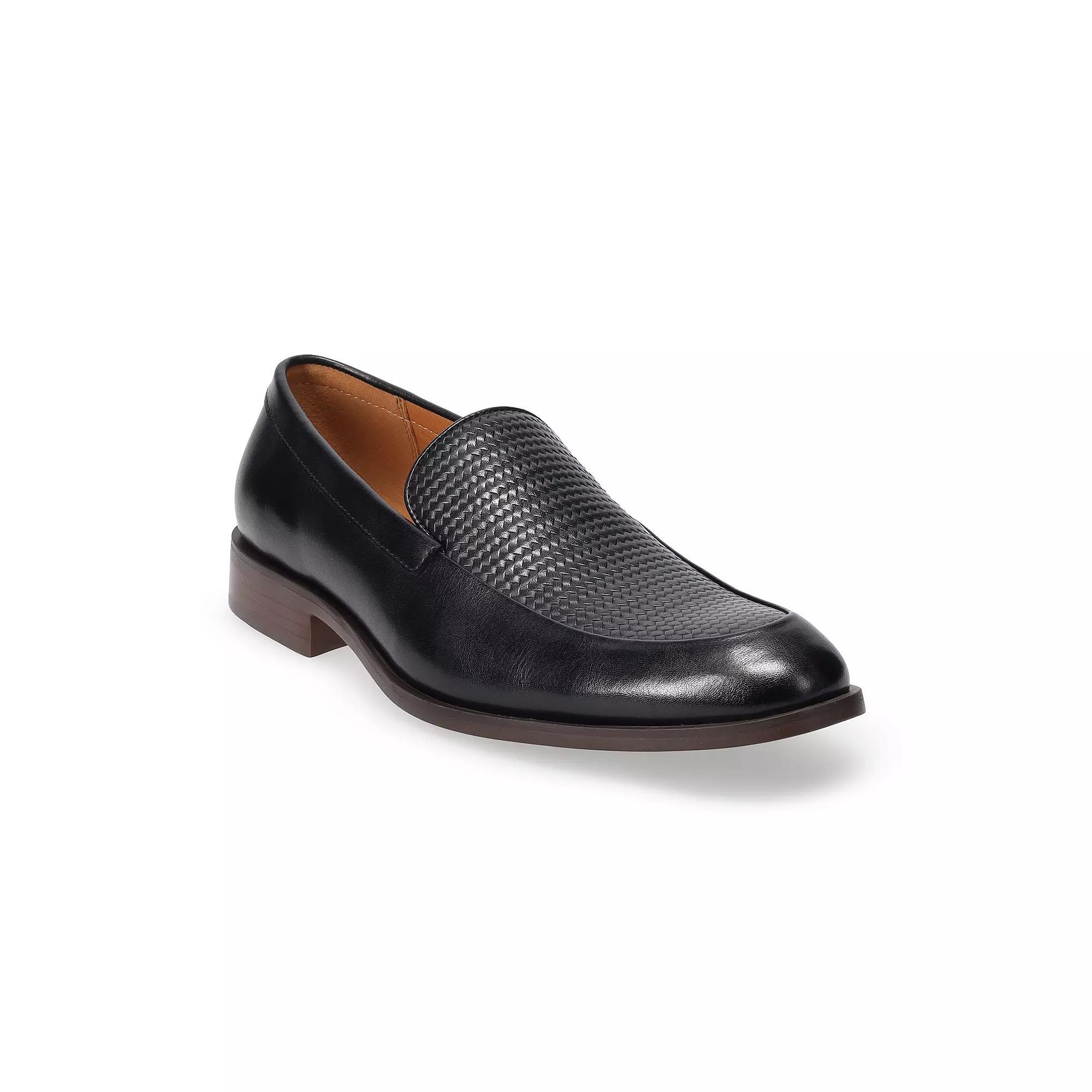 Men's Apt. 9® Memory Foam Woven Slip-On Dress Shoes, Size: 9.5, Black Product Image
