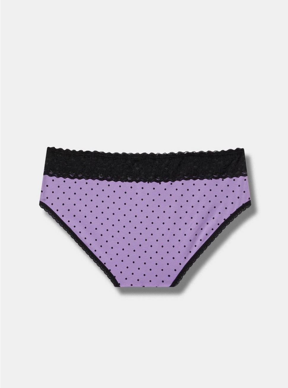 Mid-Rise Hipster Lace Trim Panty Product Image