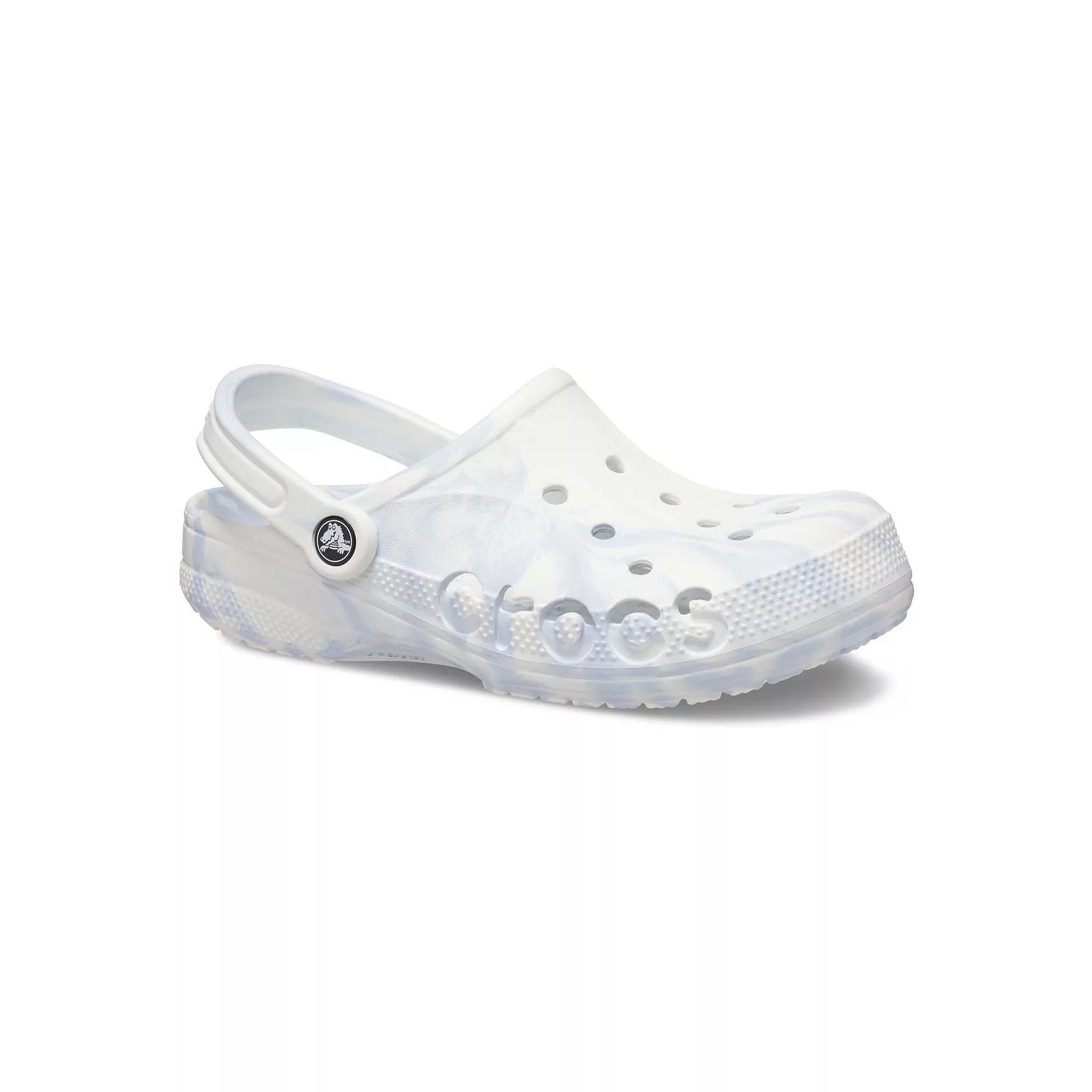 Crocs Baya Marbled Clogs, Men's, Size: M11W13, White Product Image
