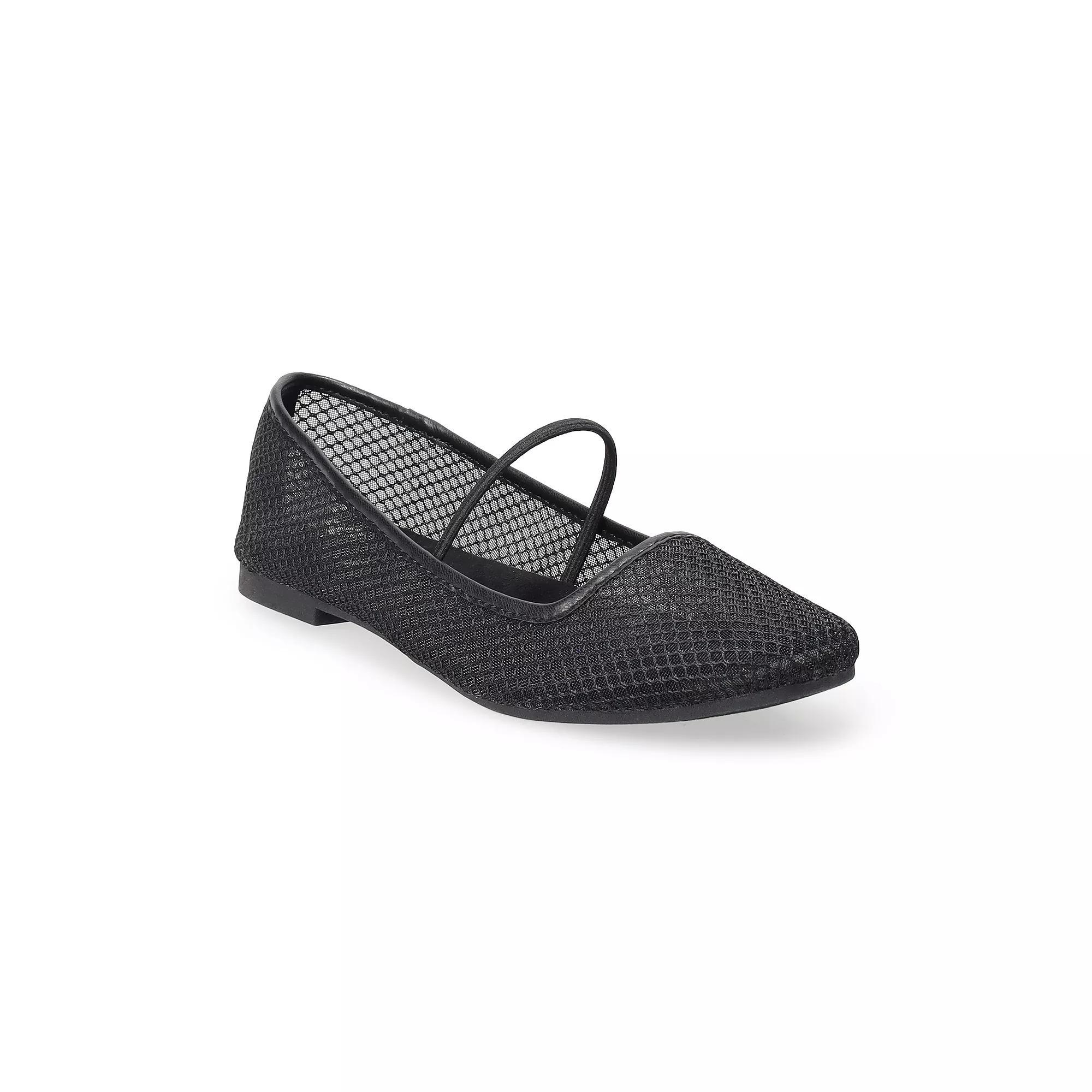 SO® Kendyll Women's Mary Jane Flats, Size: 8, Mesh Product Image