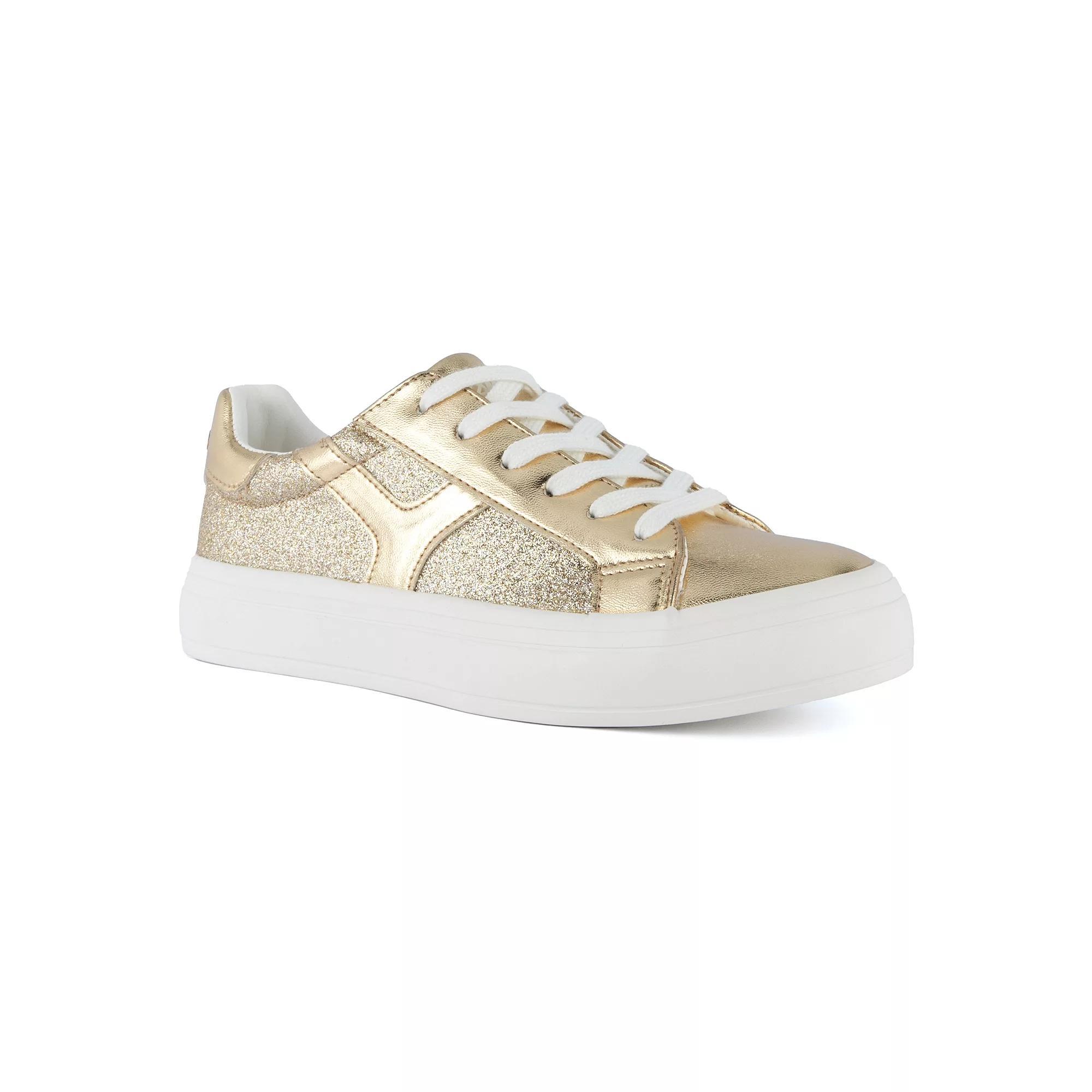 sugar Stallion Women's Casual Sneakers, Size: 8, Light Gold Product Image