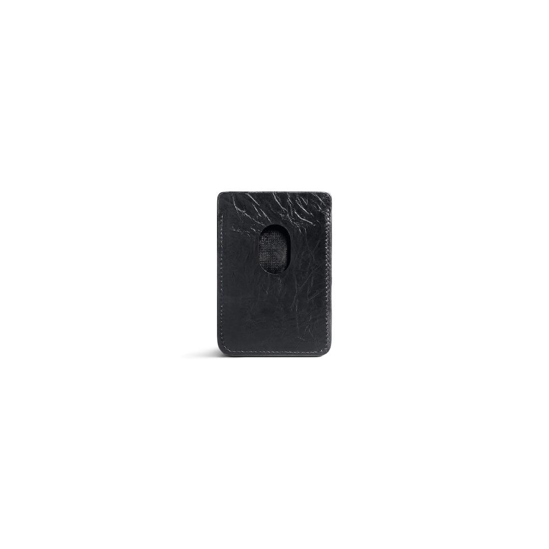 Women's Crush Magnet Card Holder Quilted in Black Product Image