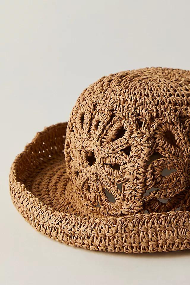 Cut-Out Daisy Straw Hat Product Image