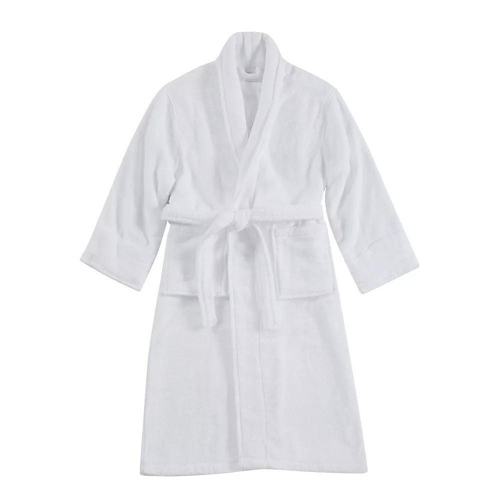 Borghese Roma Luxe Cotton Zero Twist Bath Robe, Women's, Size: Large/XL, White Product Image