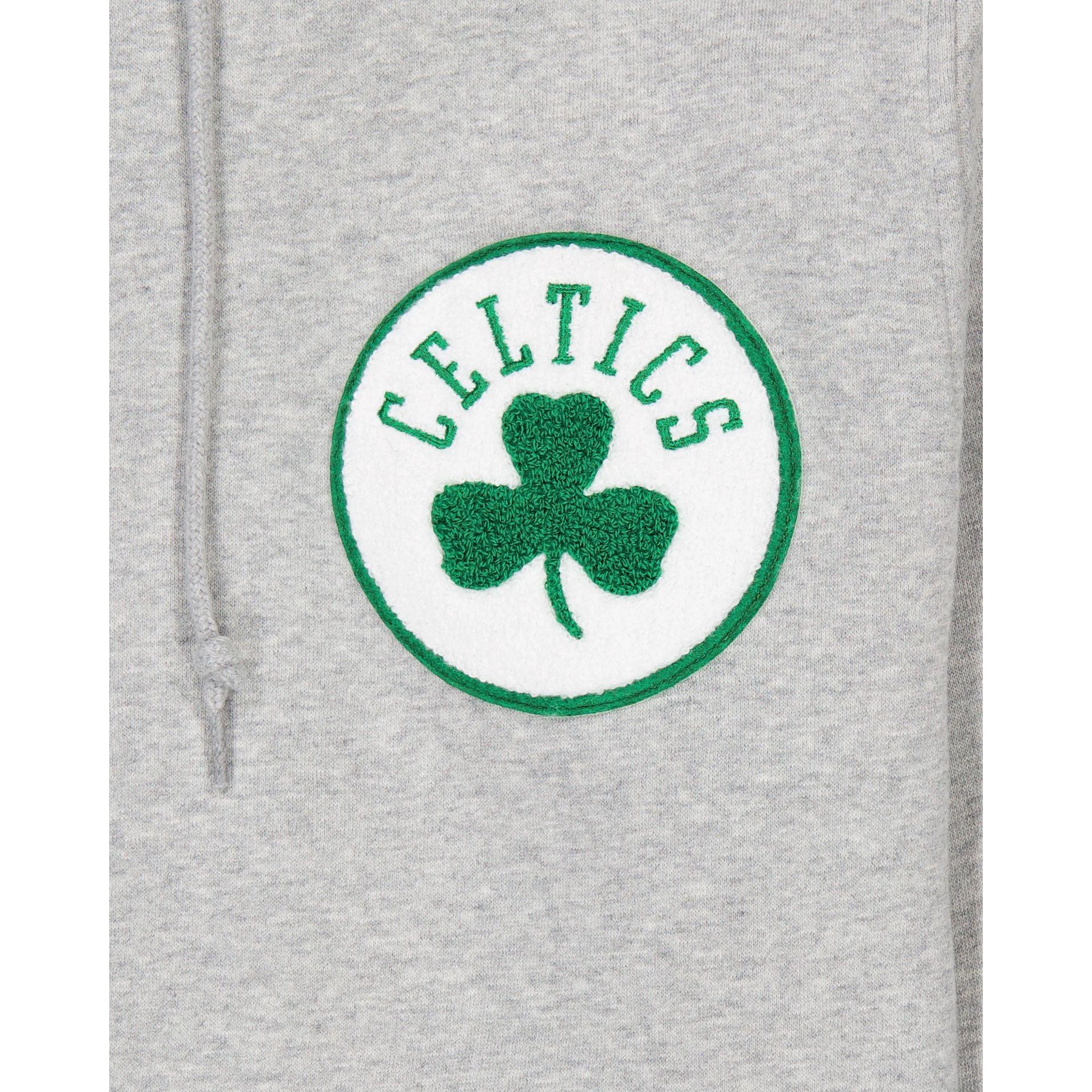 Boston Celtics Gray Logo Select Full-Zip Hoodie Male Product Image