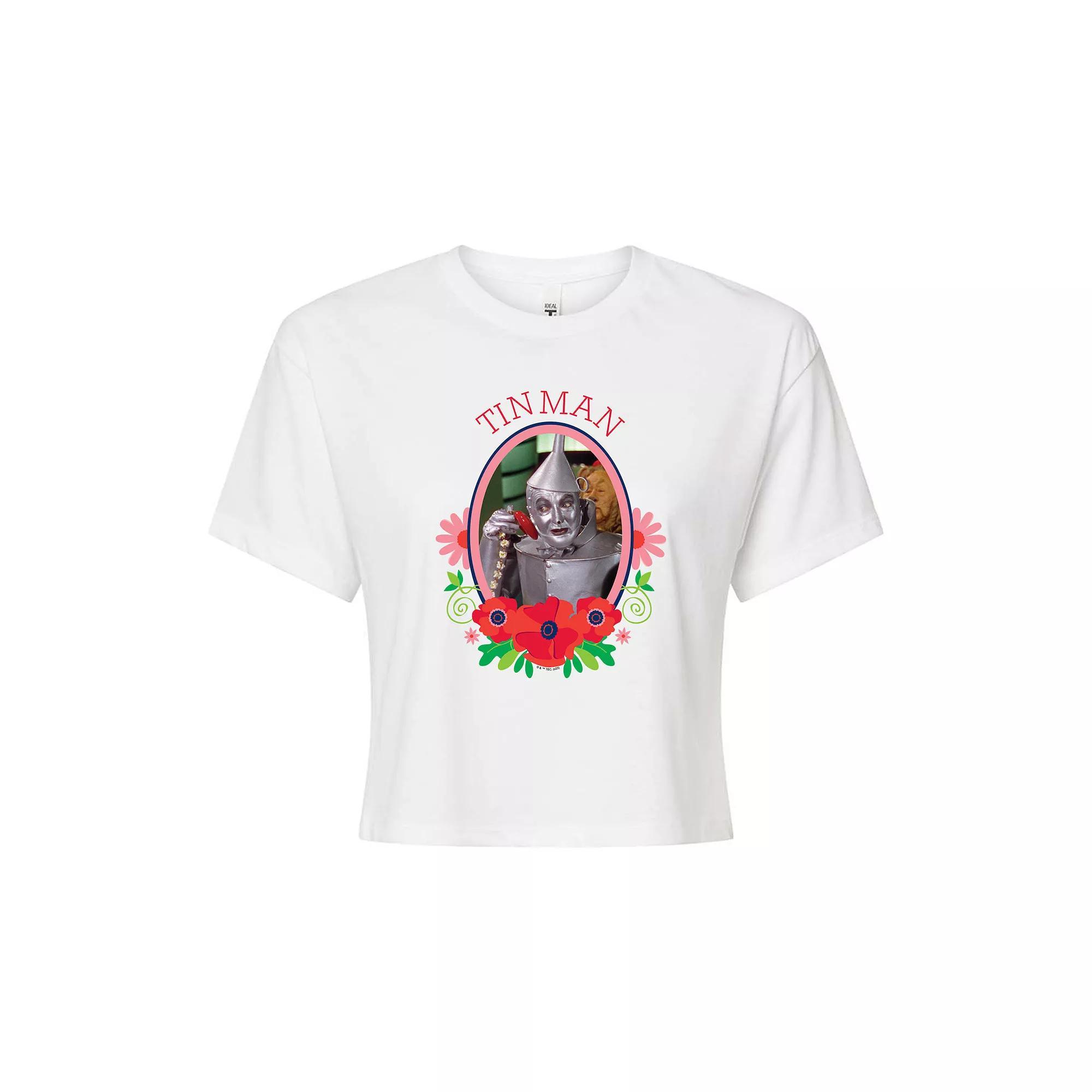 Juniors The Wizard of Oz Tin Man Cropped Tee, Girls Product Image