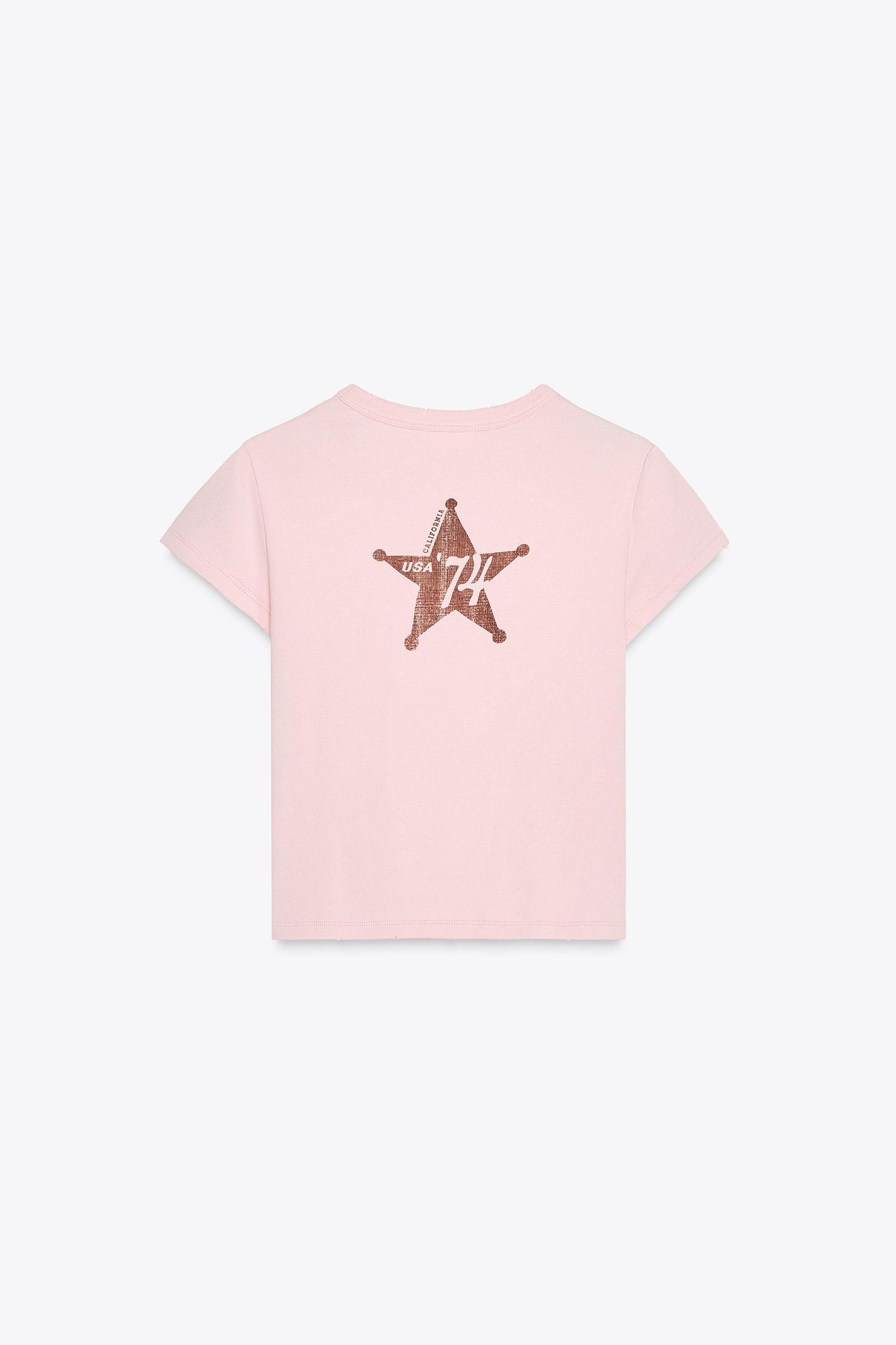 COTTON MODAL TEXT T-SHIRT Product Image