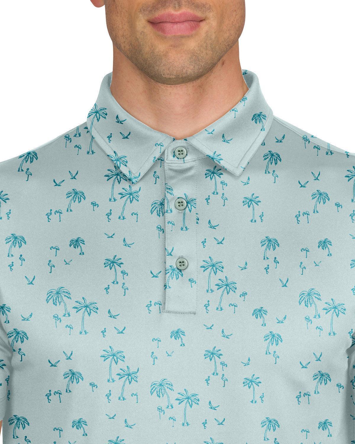 Three Sixty Six Men’s Print Golf Polos Product Image
