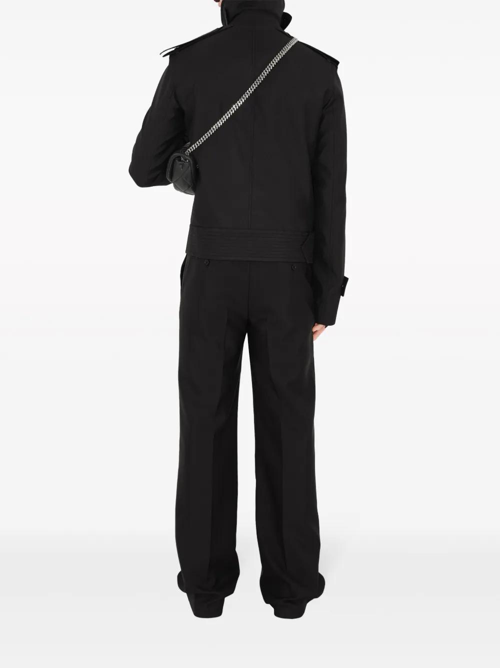 double-breasted trench-style jacket Product Image