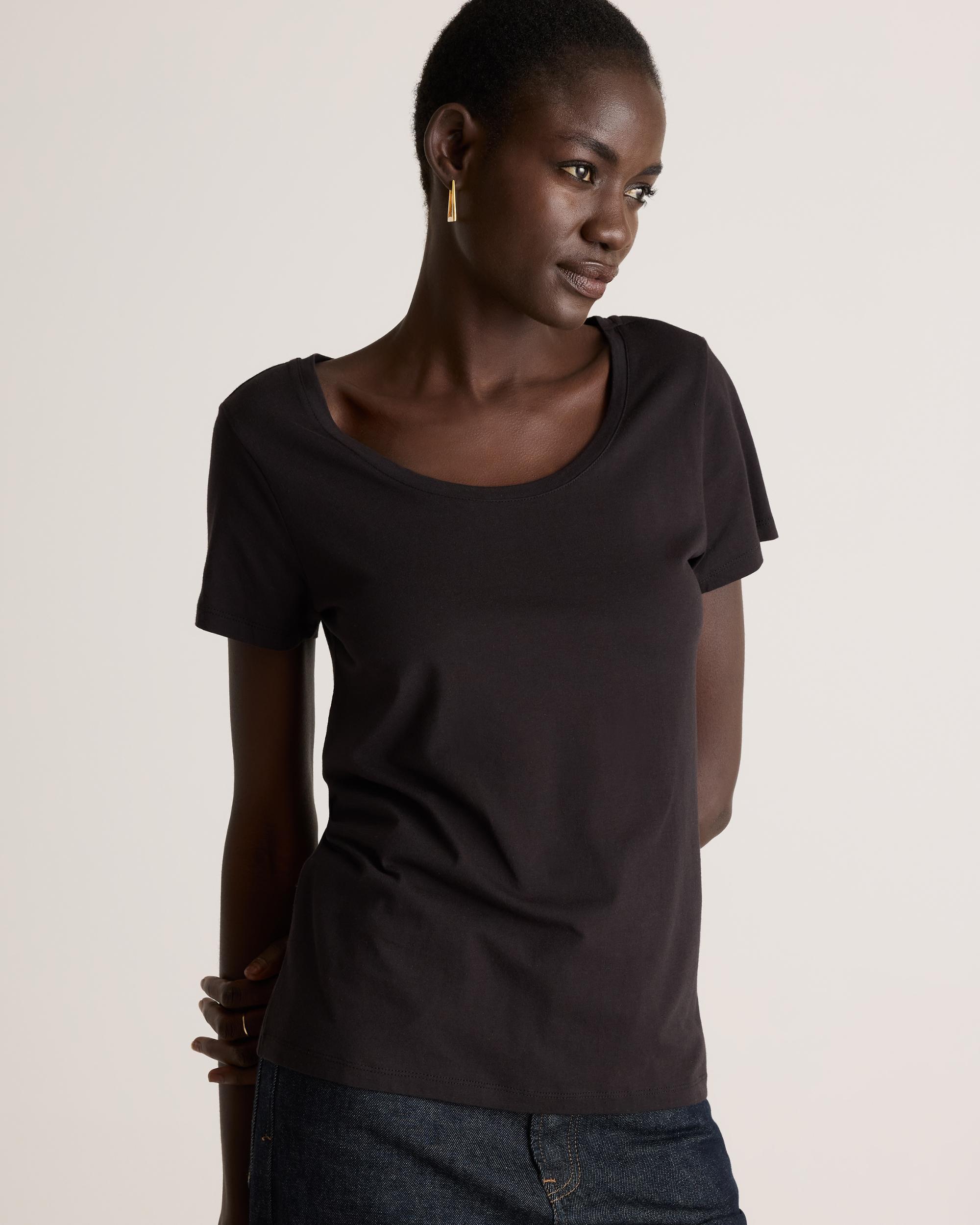 Quince | Women's Cotton Modal Crew Neck T-Shirt Size XL, Cotton/Modal Product Image