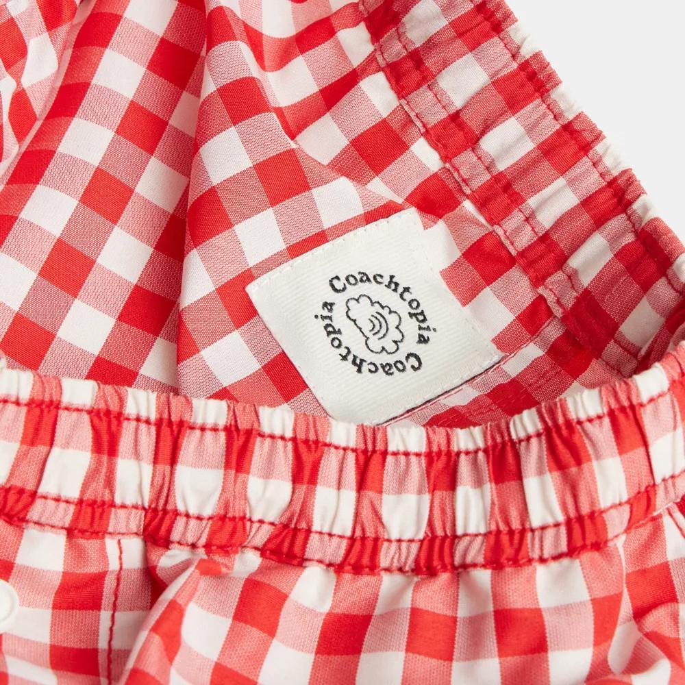 Coachtopia Loop Gingham Tie Front Shirt Product Image
