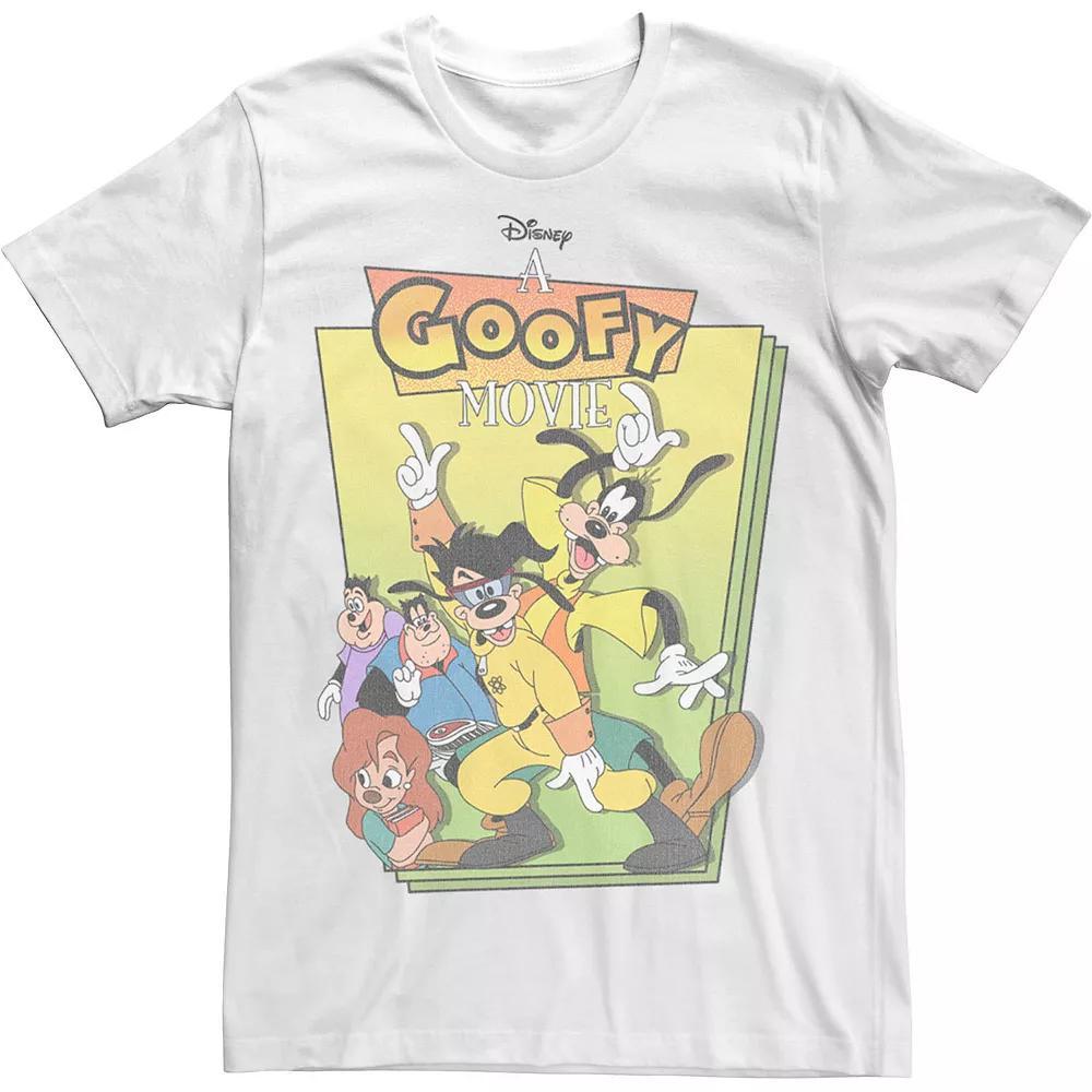 Disney's A Goofy Movie Men's Group Shot Cover Tee, Size: 3XL, White Product Image