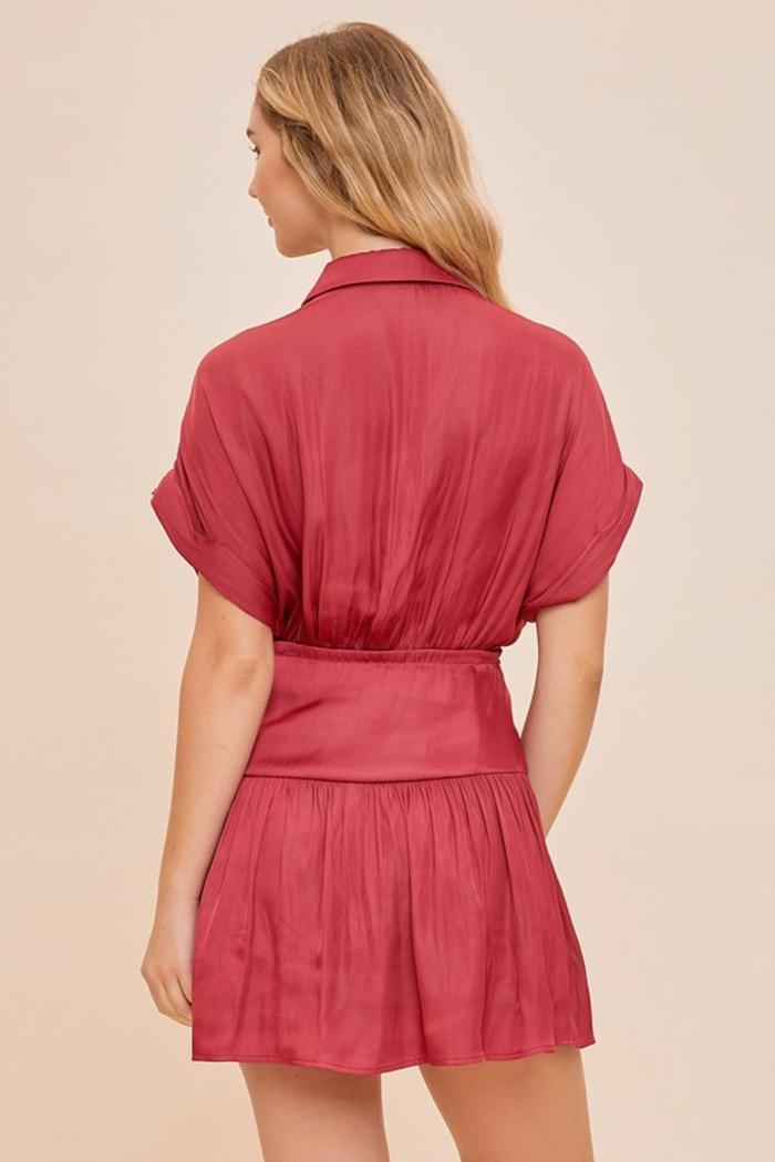 Shirring Wrap Dress Product Image